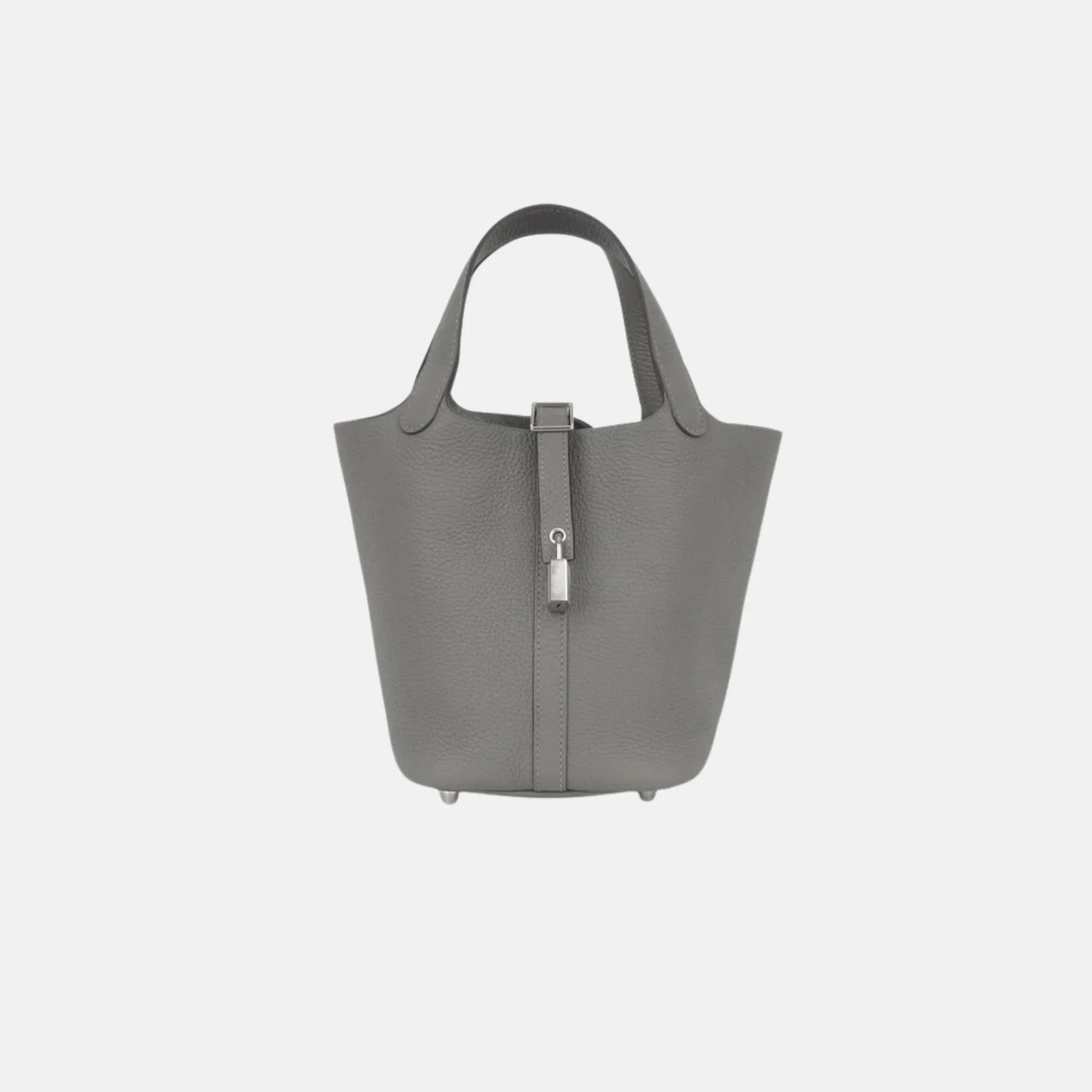 Picotin 18 Gris Meyer Clemence Phw Hermes оригінал – Купити в Україні – боковий вид