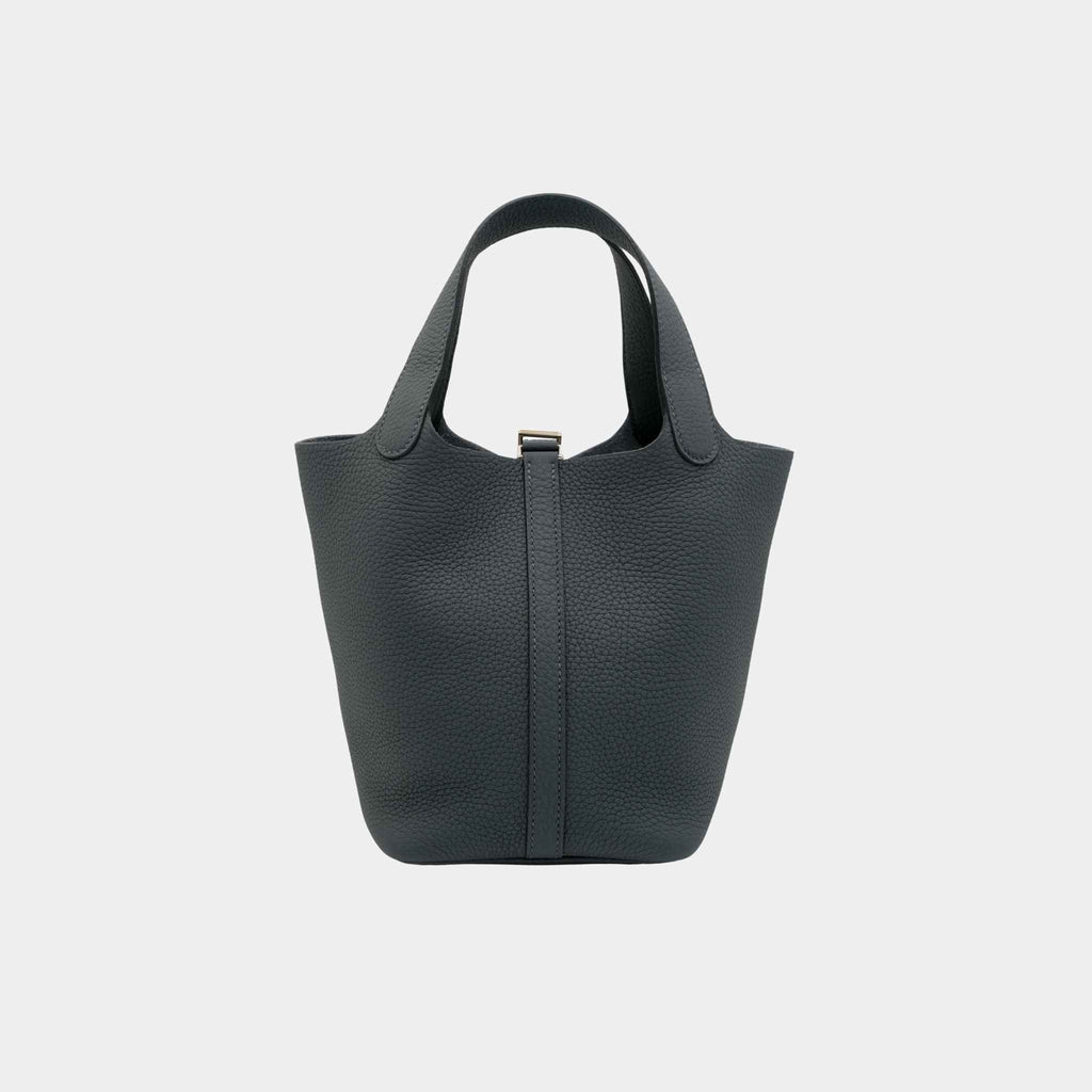 Оригінальна Picotin 18 Gris Misty Pbhw Hermes – вид ззаду