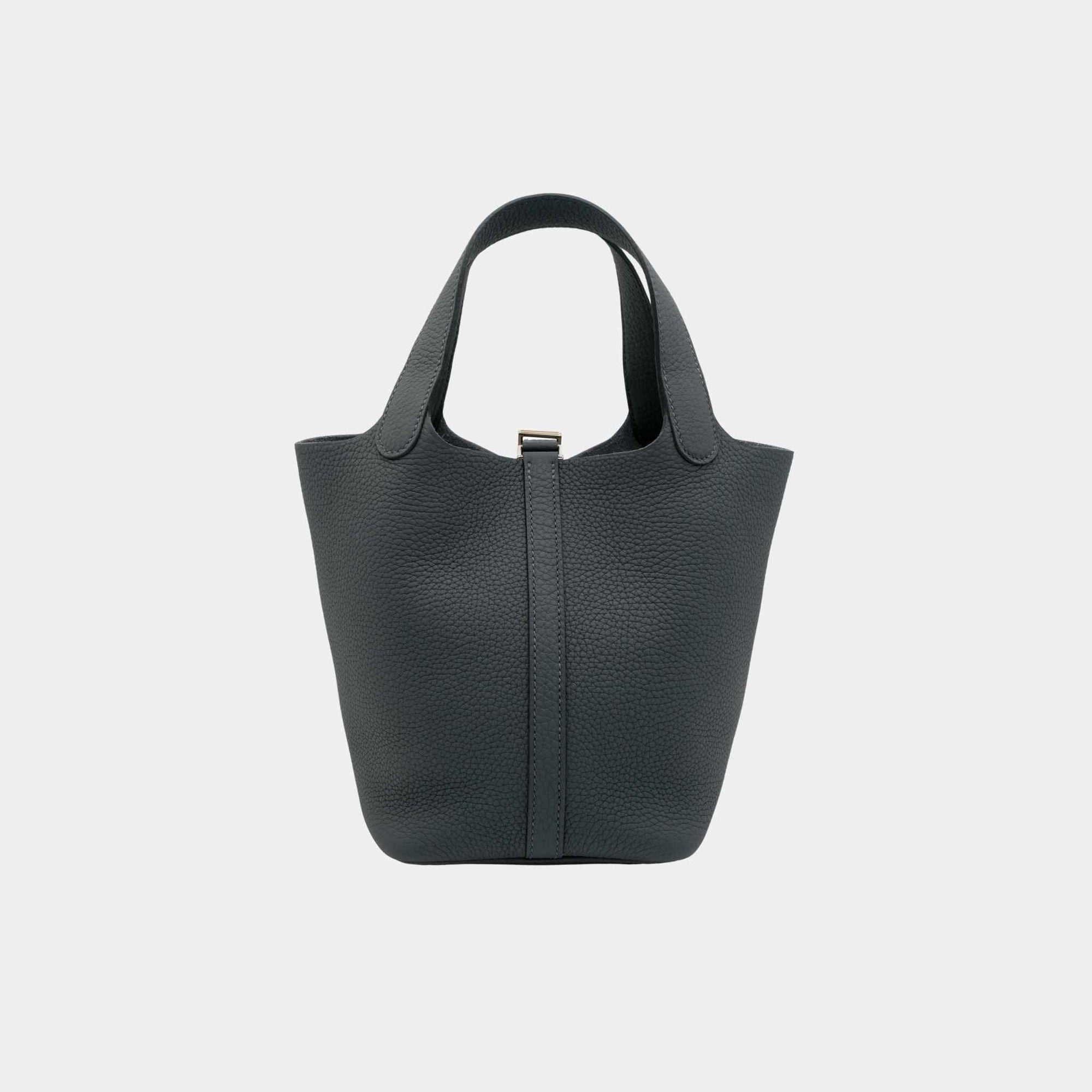 Оригінальна Picotin 18 Gris Misty Pbhw Hermes – вид ззаду