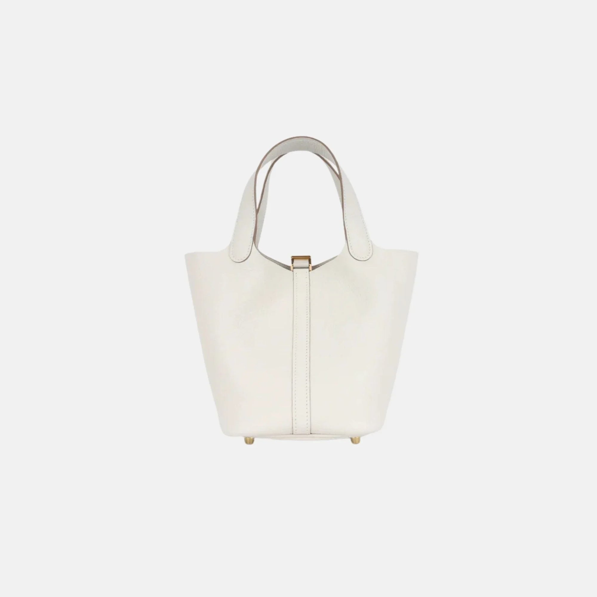 Оригінальна Picotin 18 Gris Pale Clemence Ghw Hermes – детальний вид