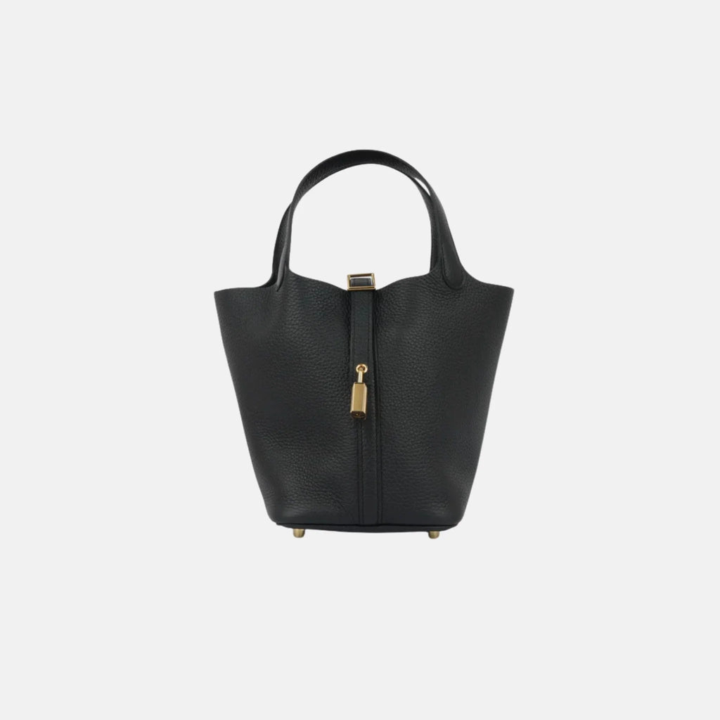 Оригінальна Picotin 18 Clemence Black Ghw Hermes – боковий вид