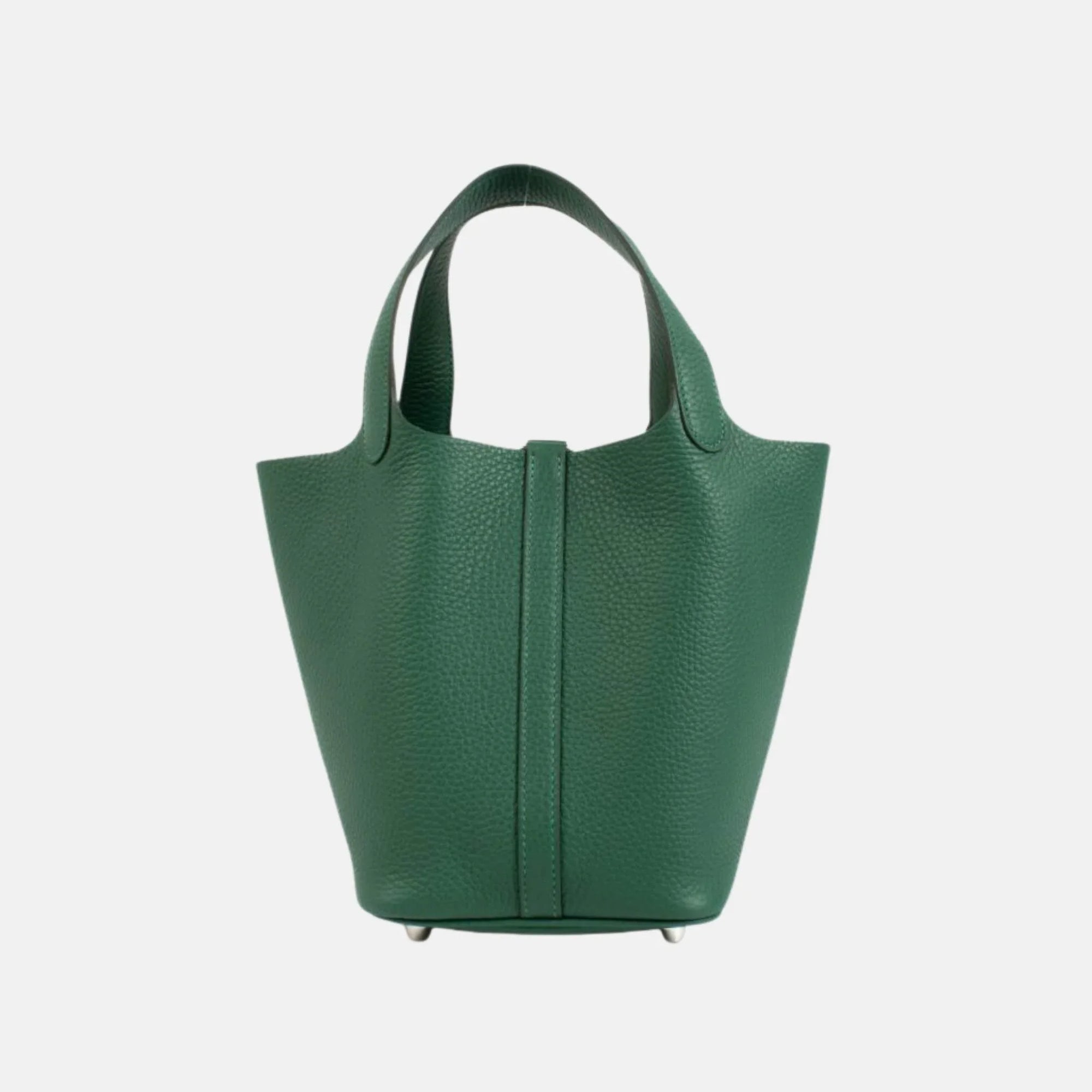 Оригінальна Picotin 18 Vert Moyen Clemence Phw Hermes – вид ззаду