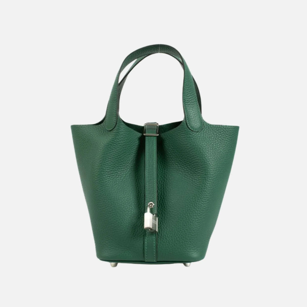 Оригінальна Picotin 18 Vert Moyen Clemence Phw Hermes – боковий вид