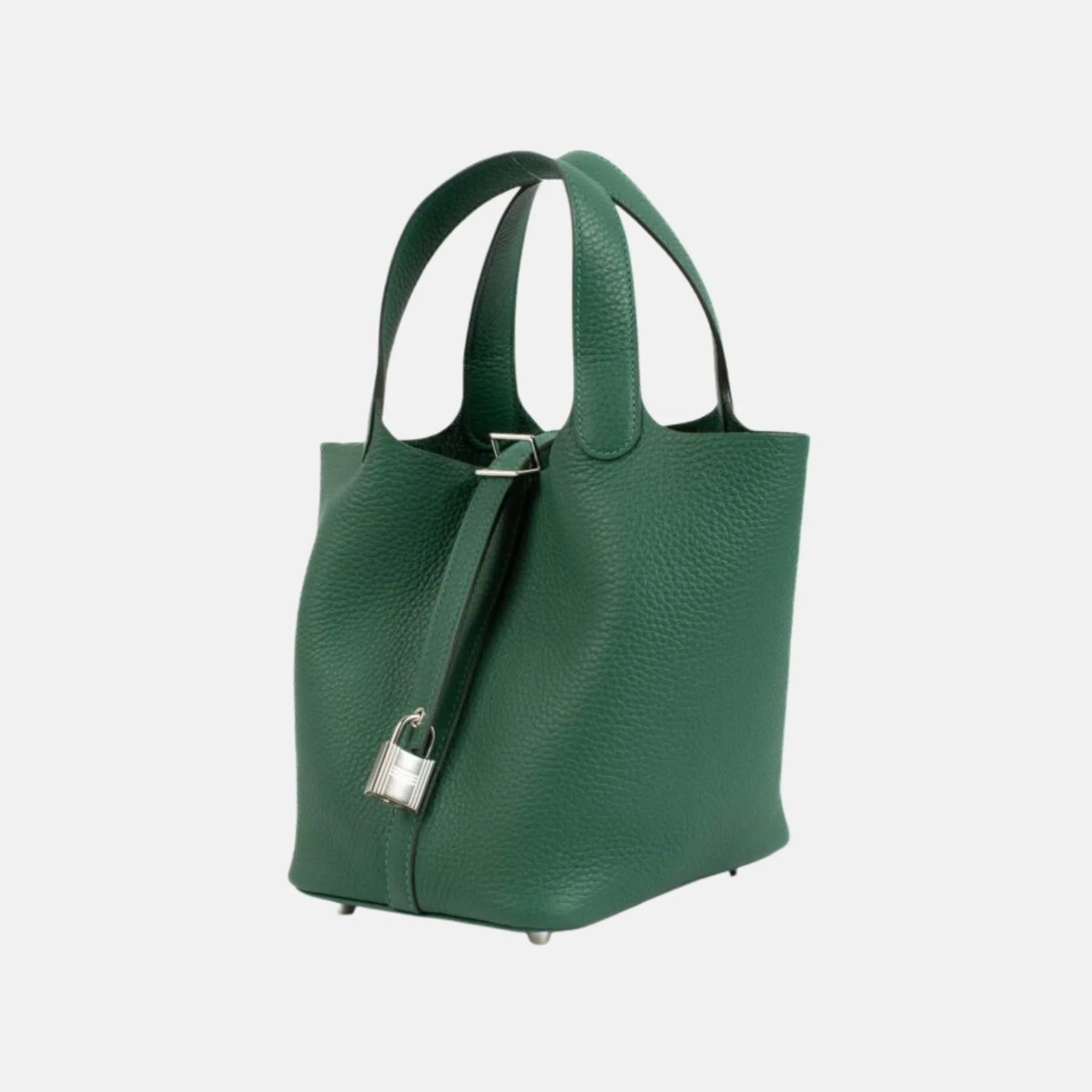 Оригінальна Picotin 18 Vert Moyen Clemence Phw Hermes – детальний вид
