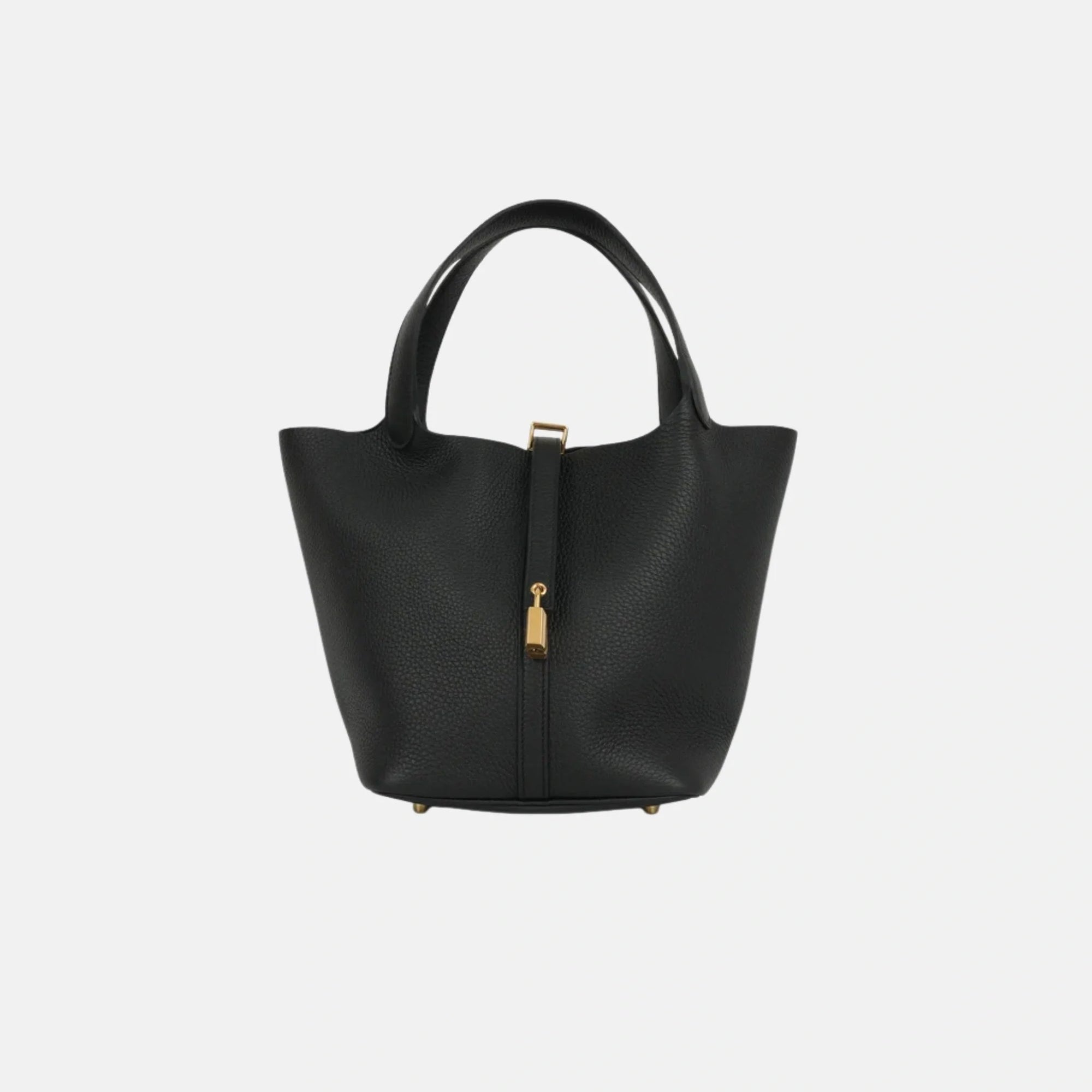 Picotin 22 Black Clemence Ghw Hermes оригінал – Купити в Україні – боковий вид