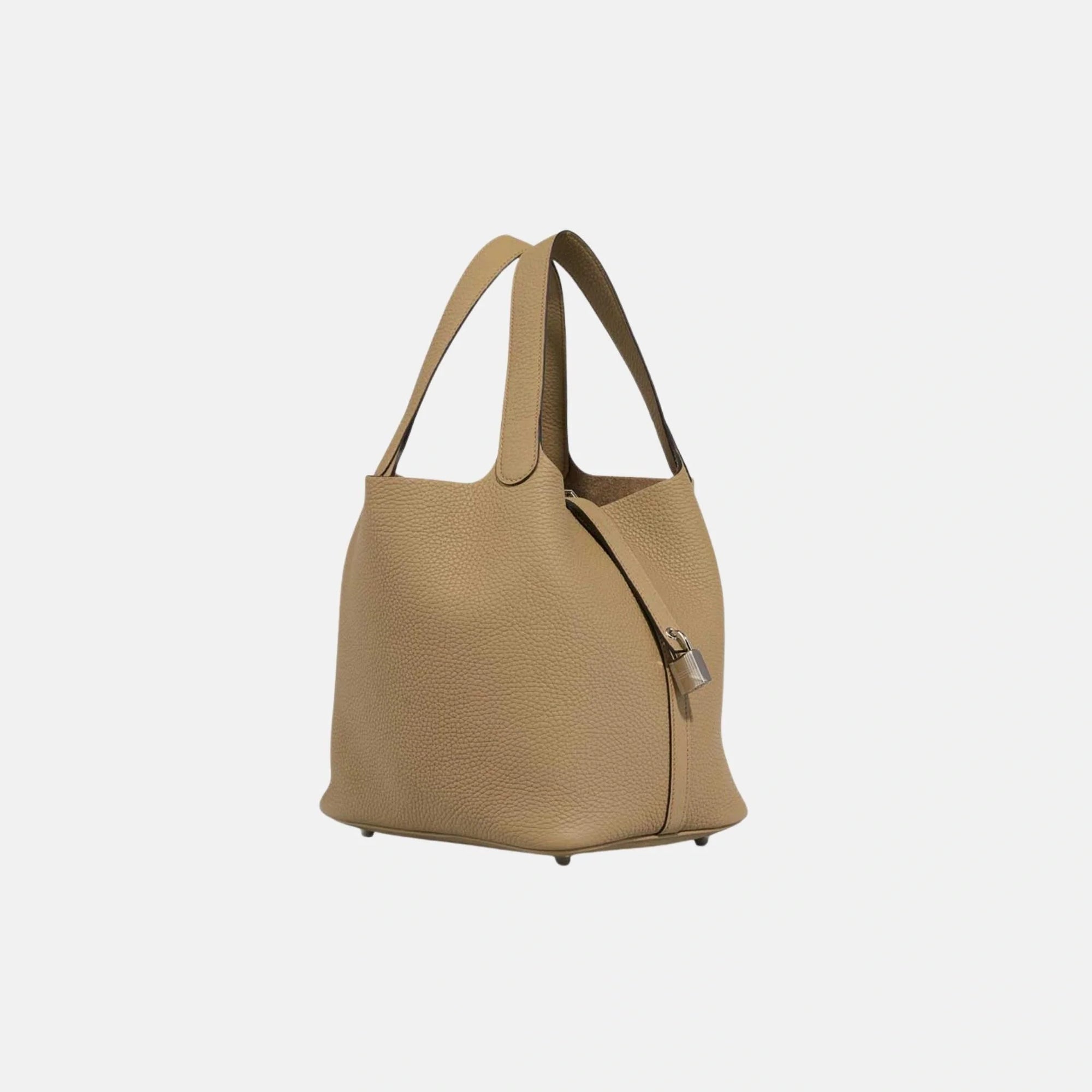 Оригінальна Picotin 22 Clemence Beige Marfa Phw Hermes – вид ззаду