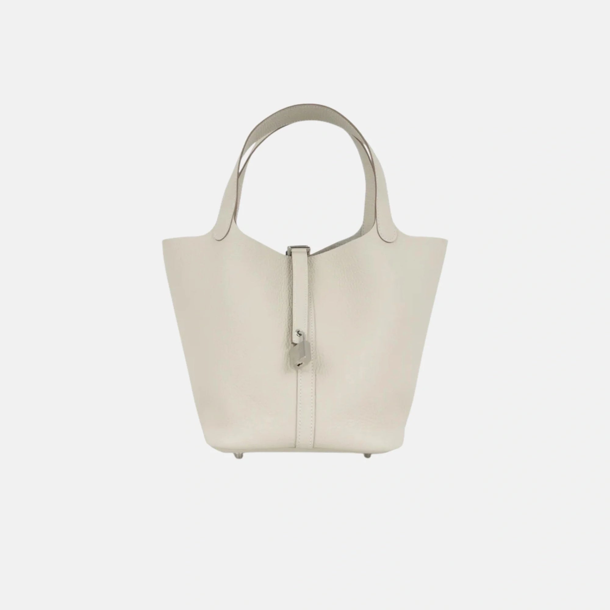 Оригінальна Picotin 22 Craie Clemence Leather Phw Hermes – боковий вид