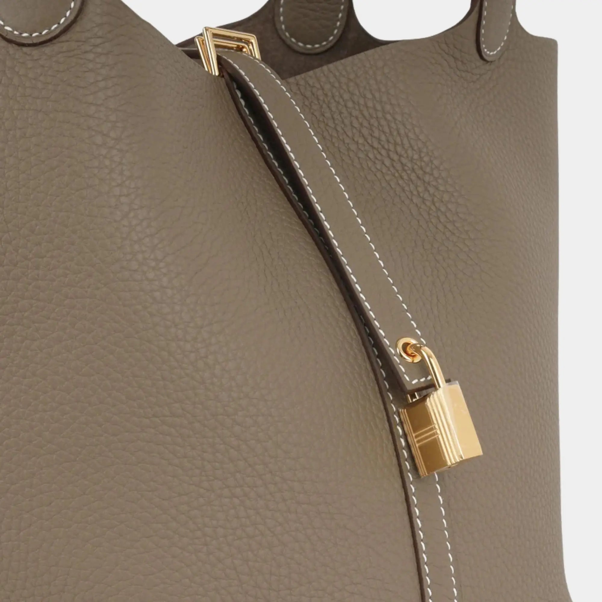 Оригінальна Picotin 22 Taurillon Clemence Etoupe Ghw Hermes – збільшений вид