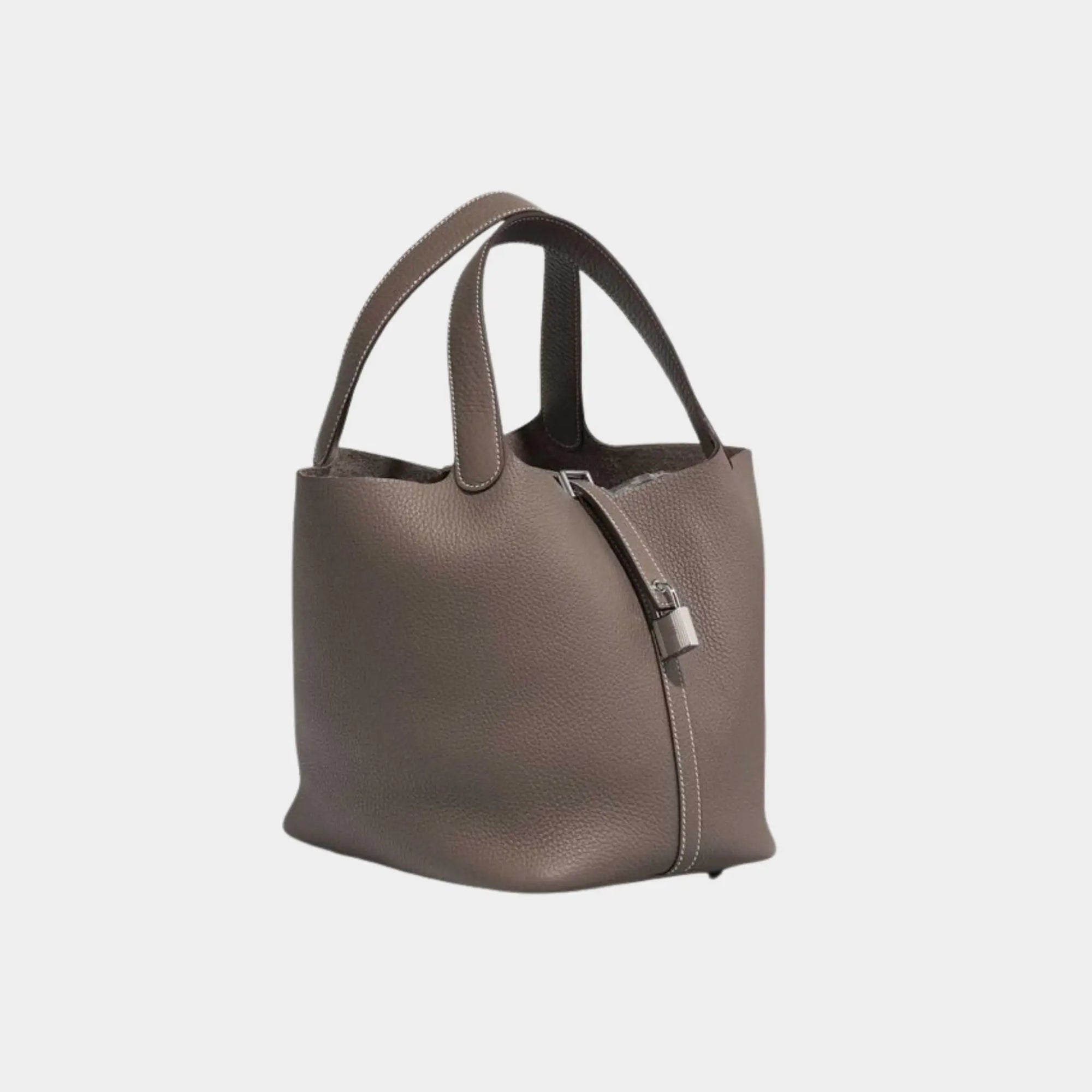 Оригінальна Picotin 22 Taurillon Clemence Etoupe Phw Hermes – боковий вид