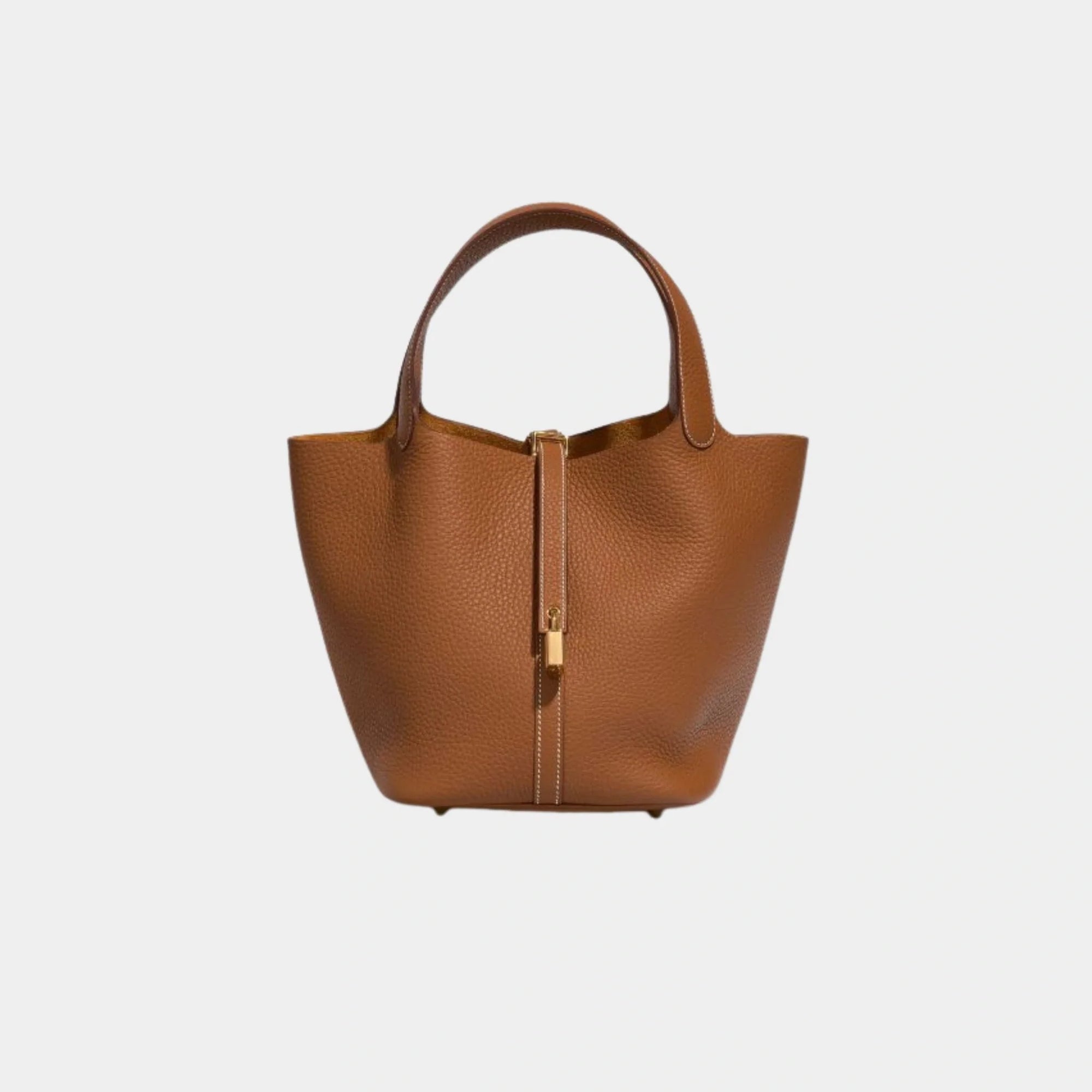 Picotin 22 Taurillon Clémence Gold Ghw Hermes – Гарантія оригінальності – боковий вид