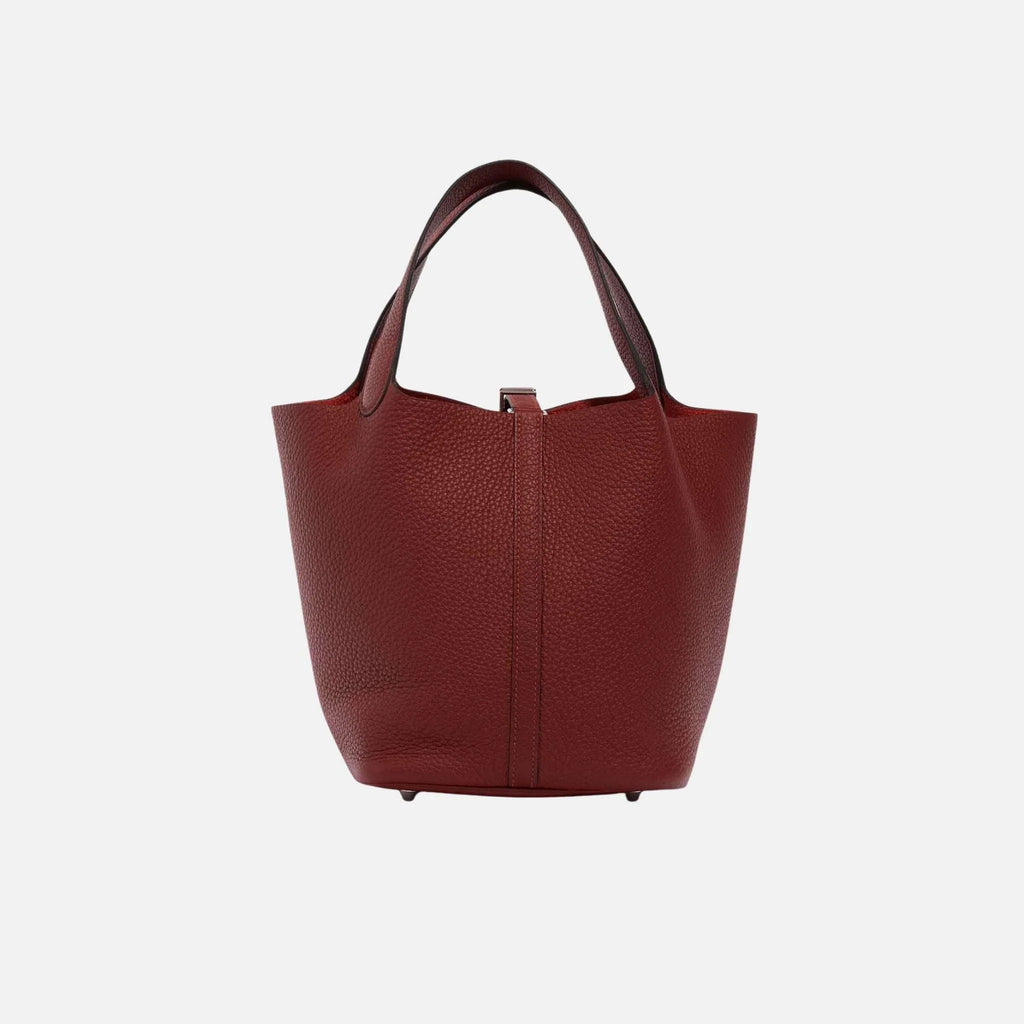 Оригінальна Picotin 22 Taurillon Clemence Rouge H Phw Hermes – вид ззаду