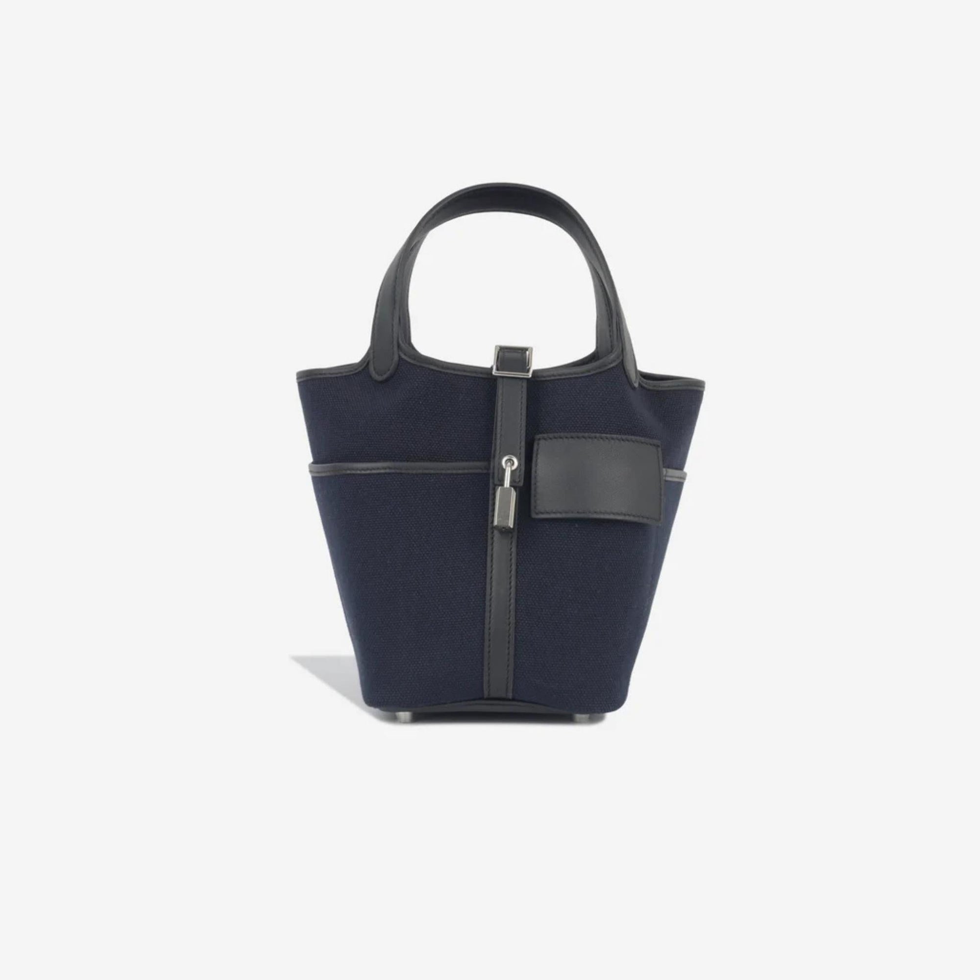 Picotin Cargo Bleu Marine Caban Phw Hermes – Гарантія оригінальності – боковий вид