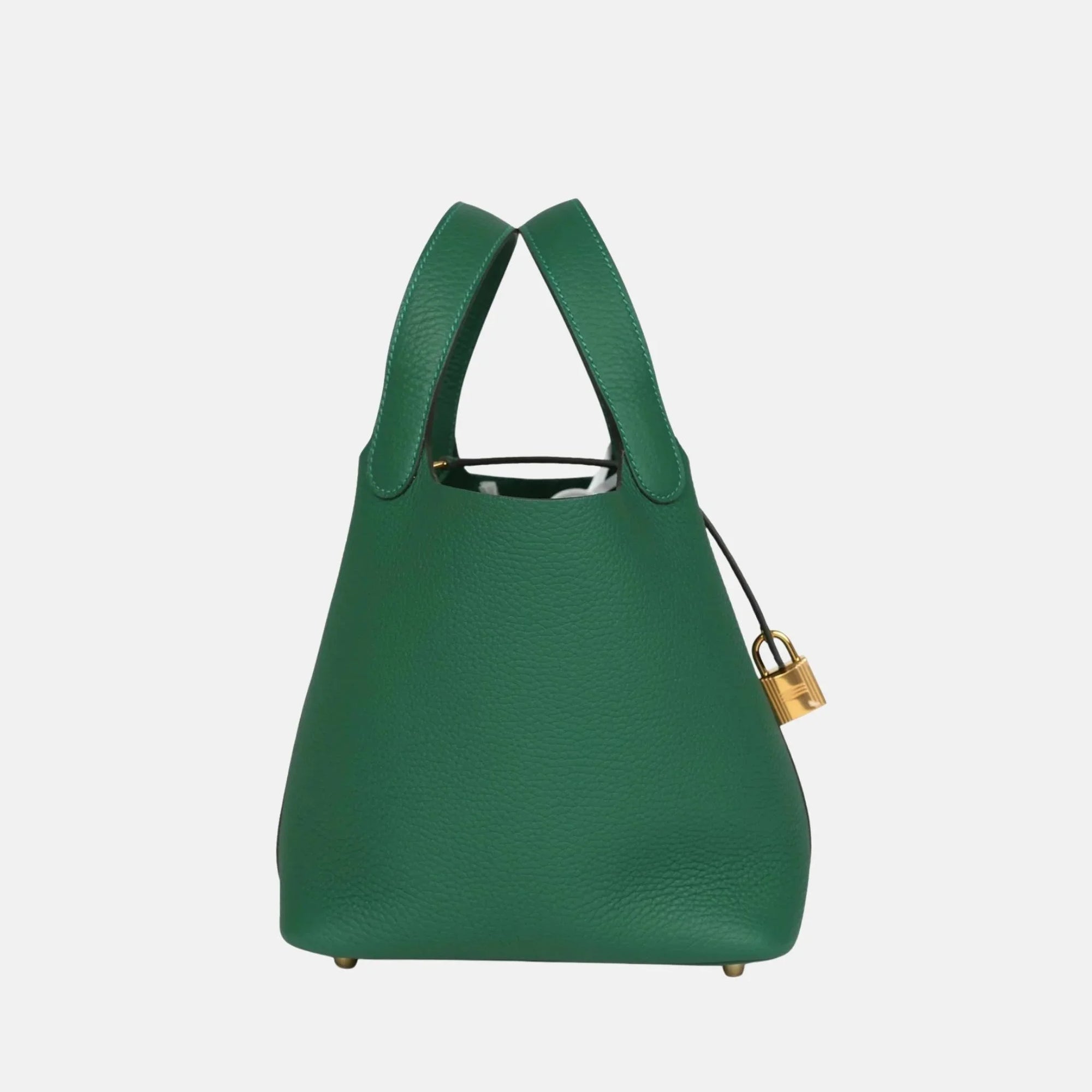 Picotin 18 Vert Moyen Clemence Ghw Hermes – Гарантія оригінальності – детальний вид