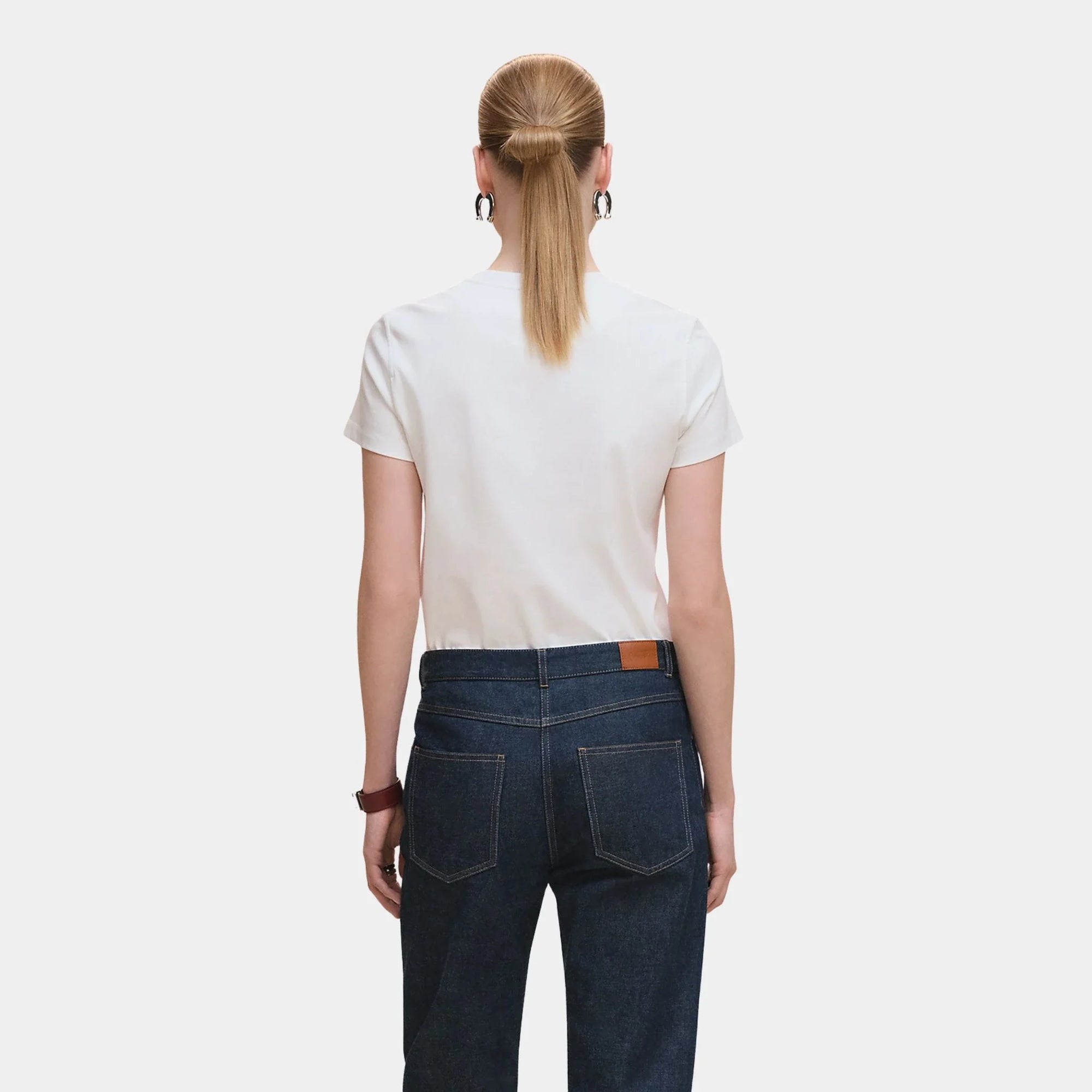 Printed Straight T-Shirt In Plain Jersey Hermes – Гарантія оригінальності – збільшений вид