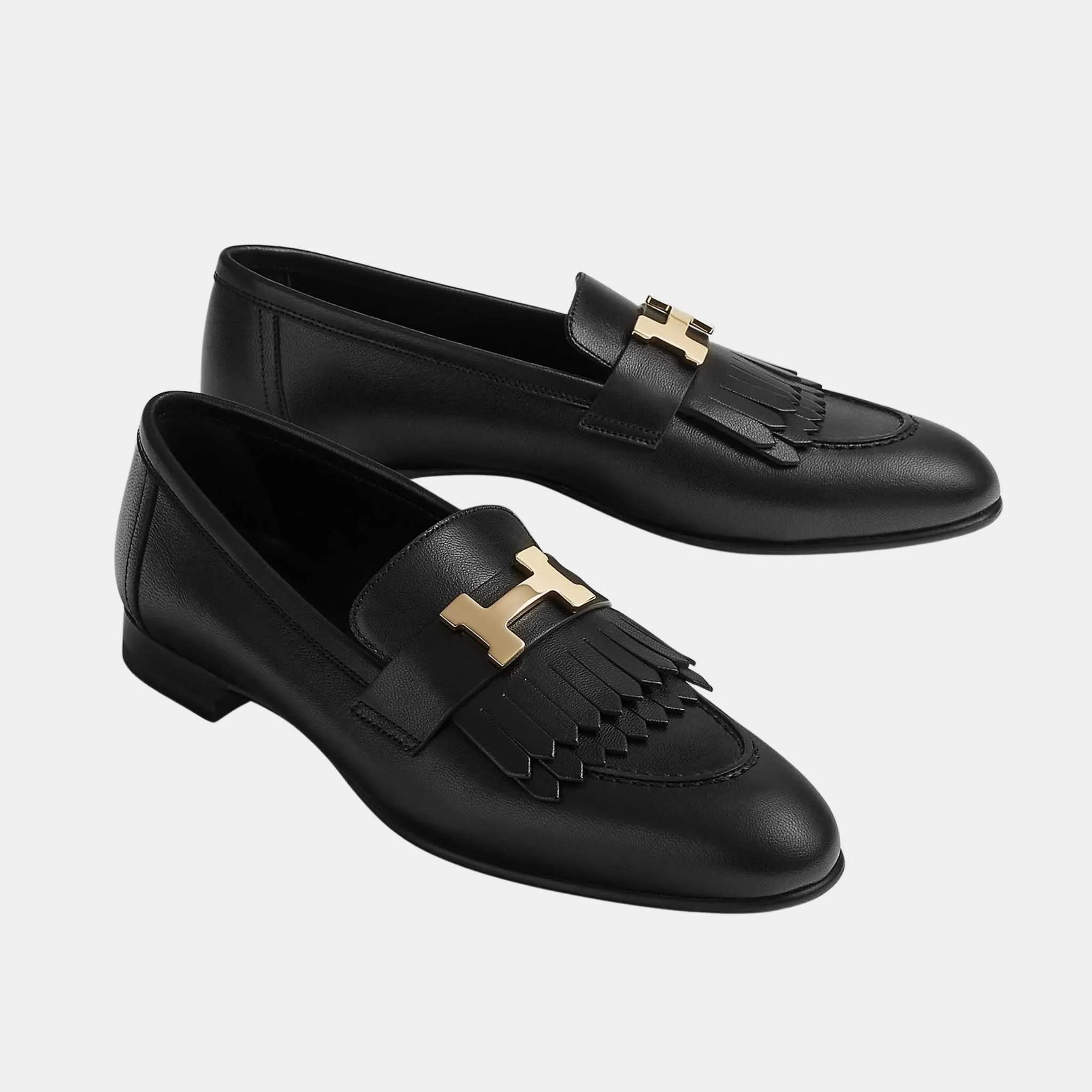 Royal Loafer In Goatskin With Permabrass Plated Buckle Hermes оригінал – Купити в Україні – боковий вид