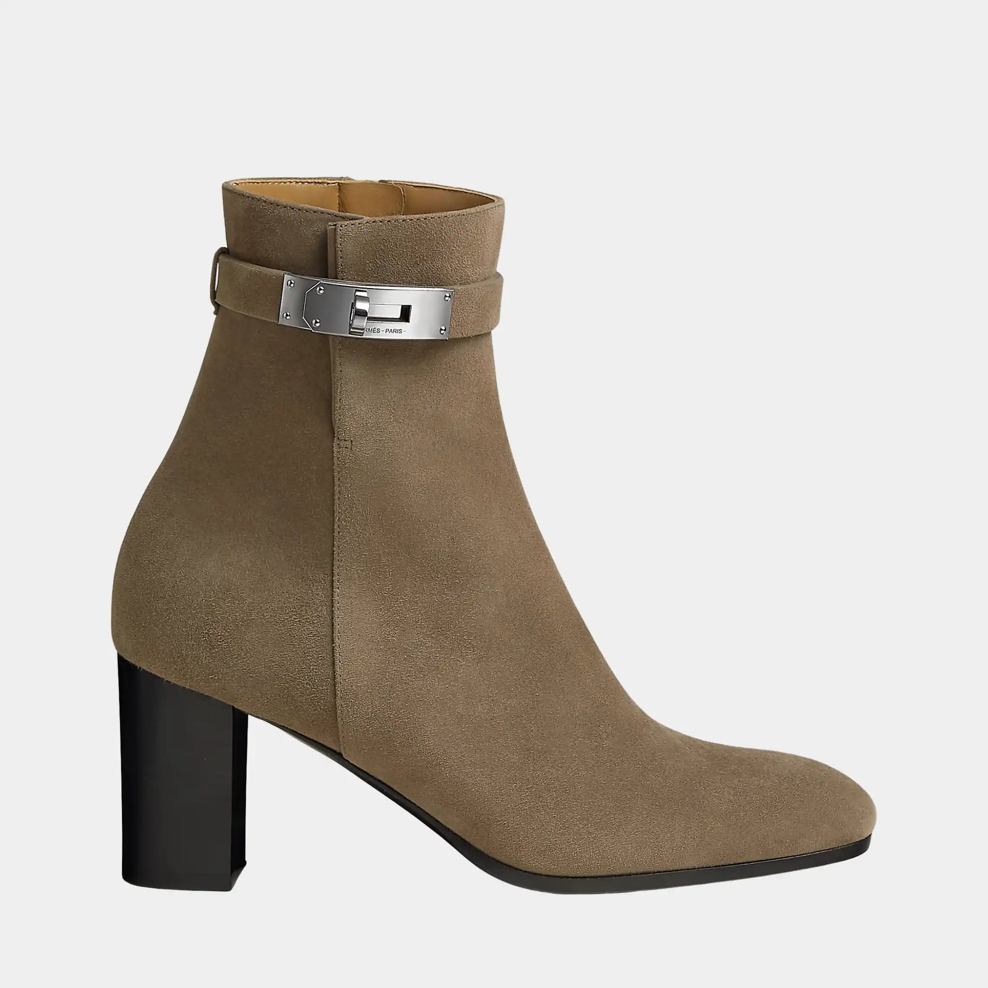 Оригінальна Saint Germain Ankle Boots In Suede Hermes – вид ззаду