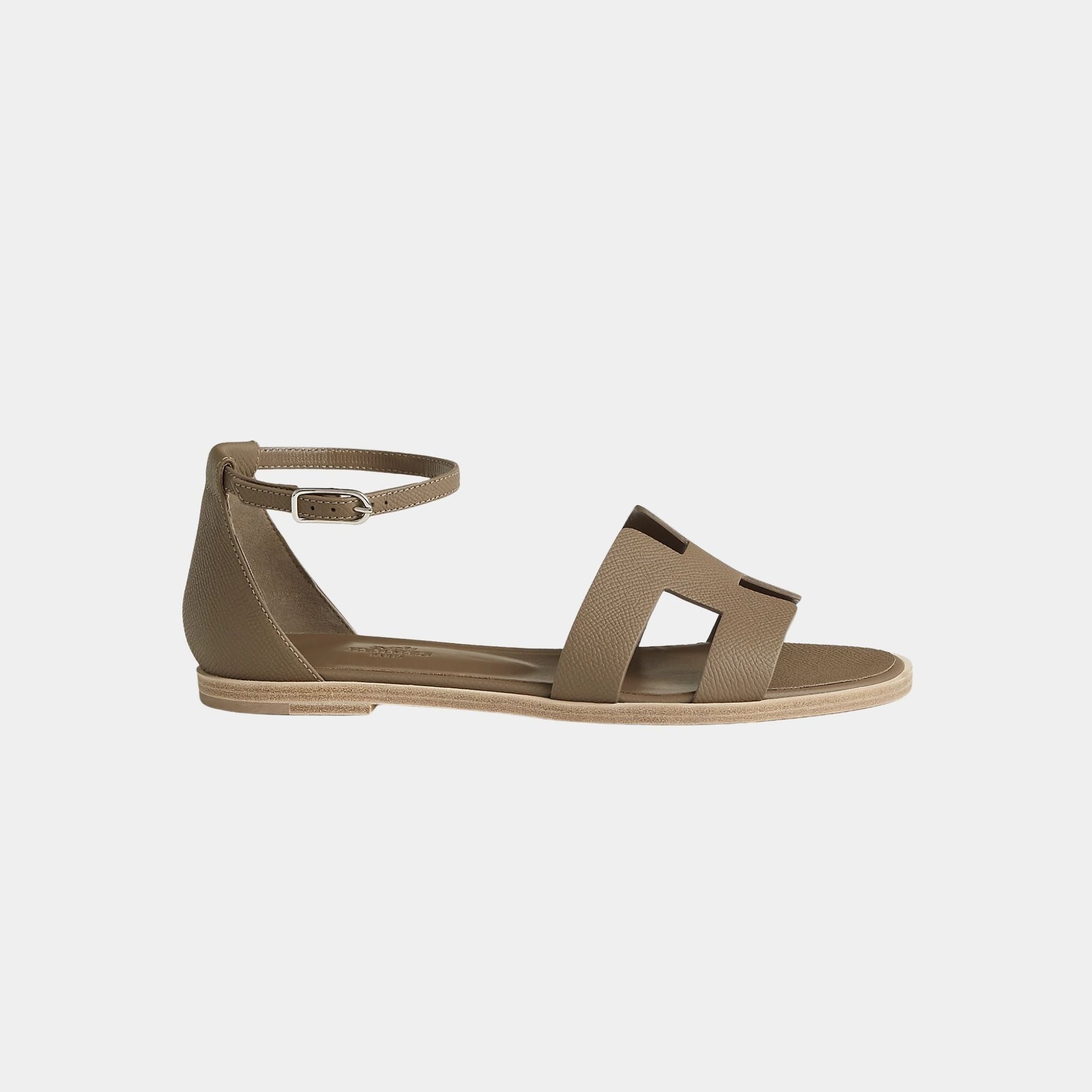 Santorini Sandals Epsom Calfskin Hermes – Гарантія оригінальності – вид ззаду