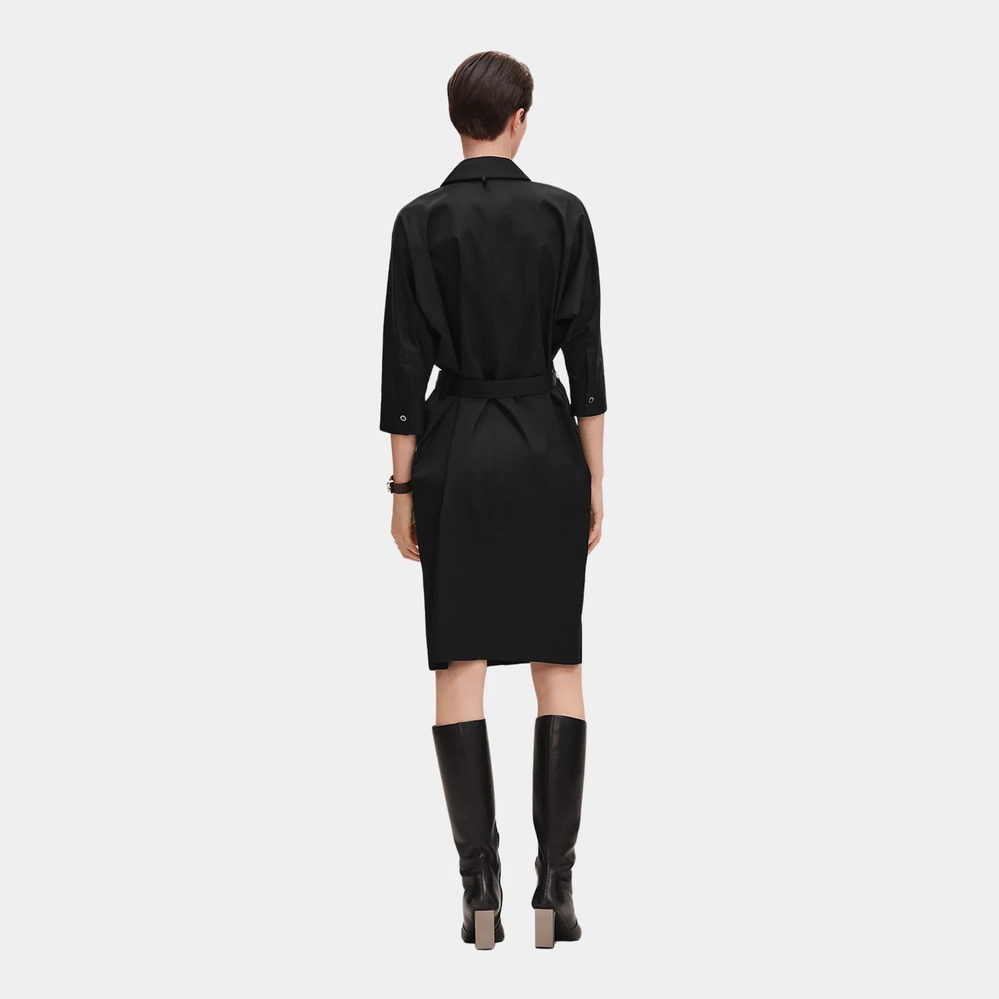 Shirt Dress In Cotton Twill Hermes – Гарантія оригінальності – вид ззаду