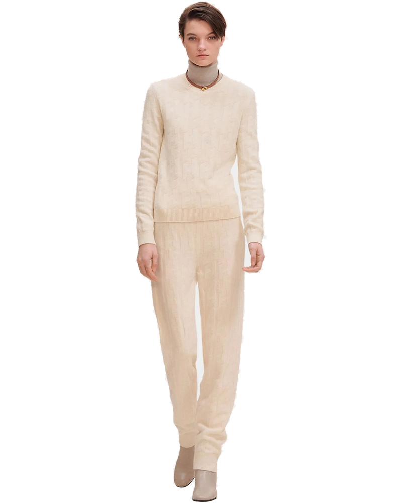 H Long-Sleeve Sweater In Plain Wool Knit Hermes – Гарантія оригінальності