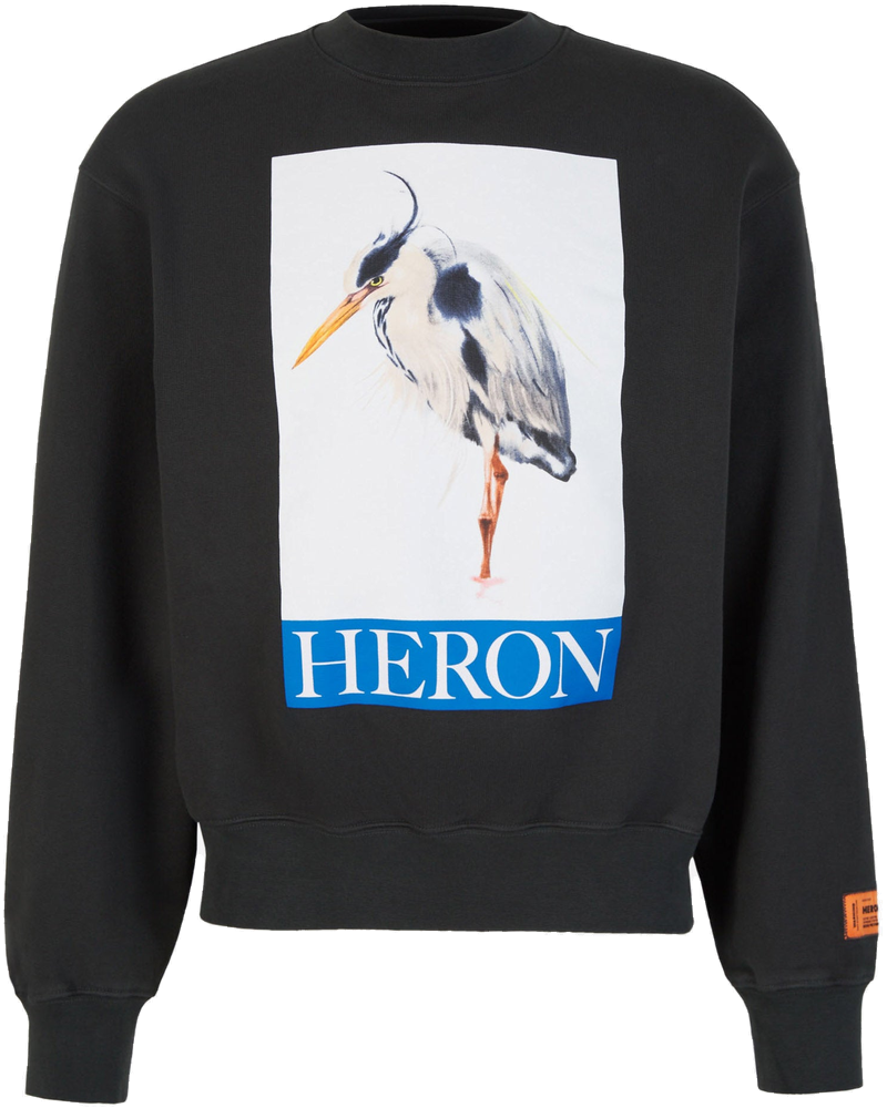 Logo Cotton Sweatshirt Heron preston оригінал – Купити в Україні