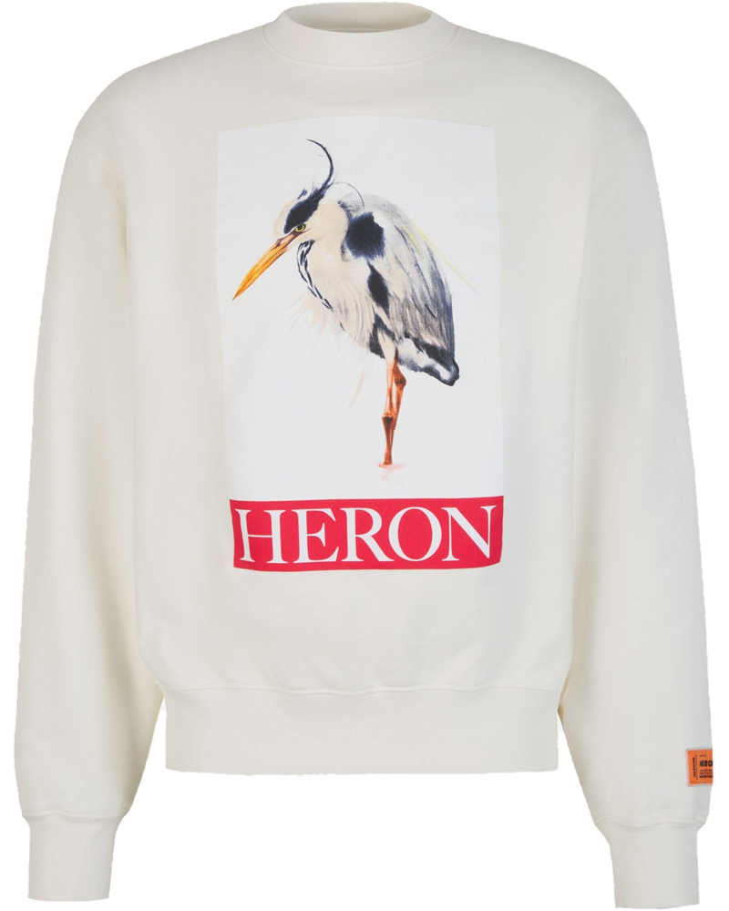 Logo Cotton Sweatshirt Heron preston оригінал – Купити в Україні