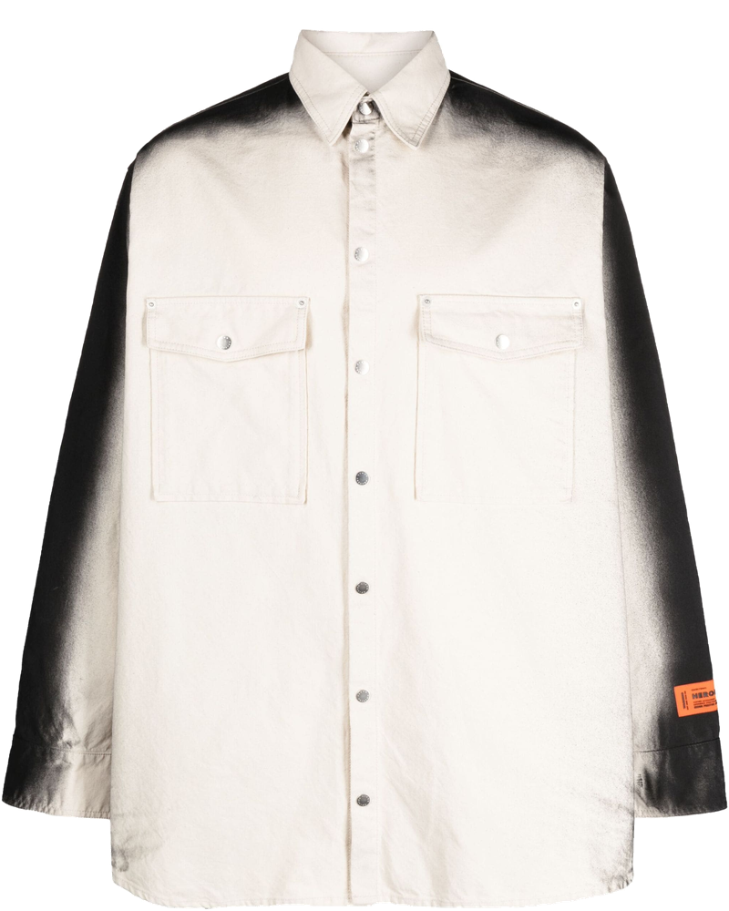 Оригінальна Faded-Effect Logo-Patch Shirt Heron preston