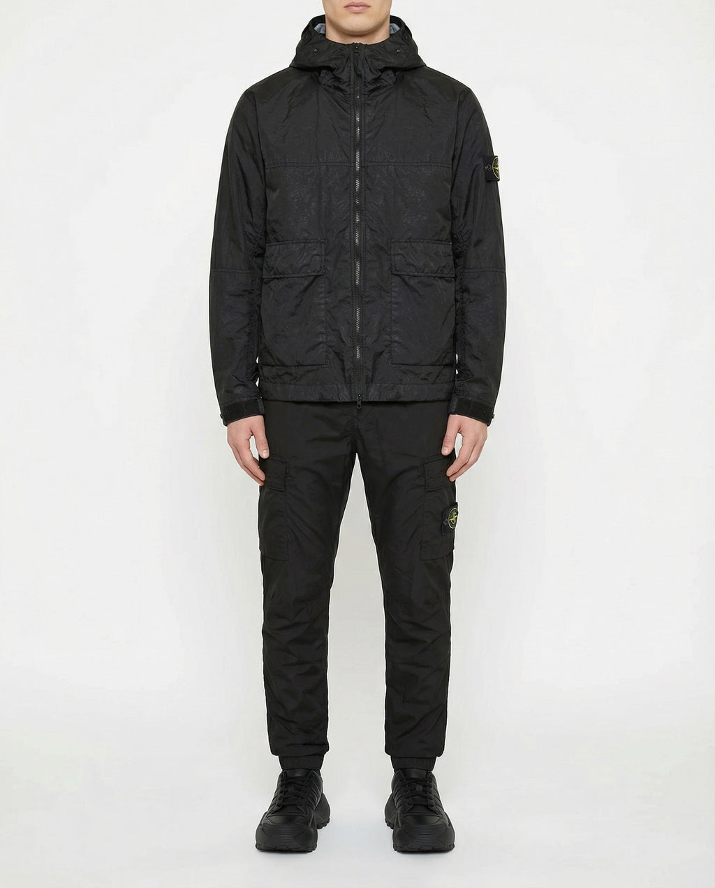 Оригінальна Hooded Jacket With Water Resistant Membrane Stone island – вид ззаду