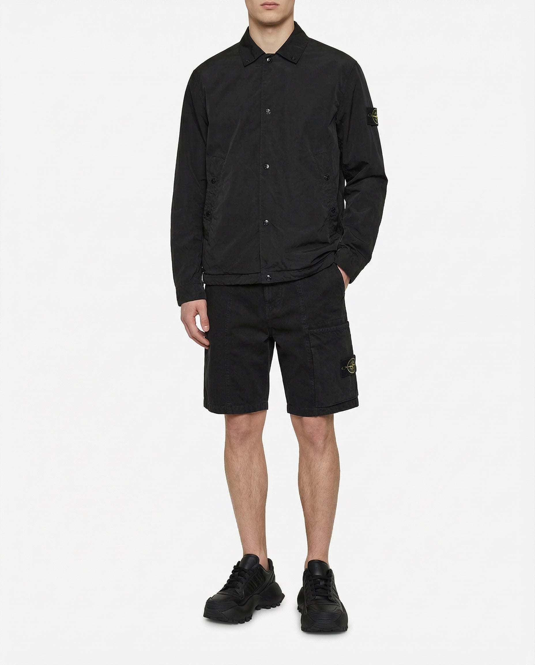 Оригінальна Coach Jacket In Technical Poly Fabric Stone island – вид ззаду