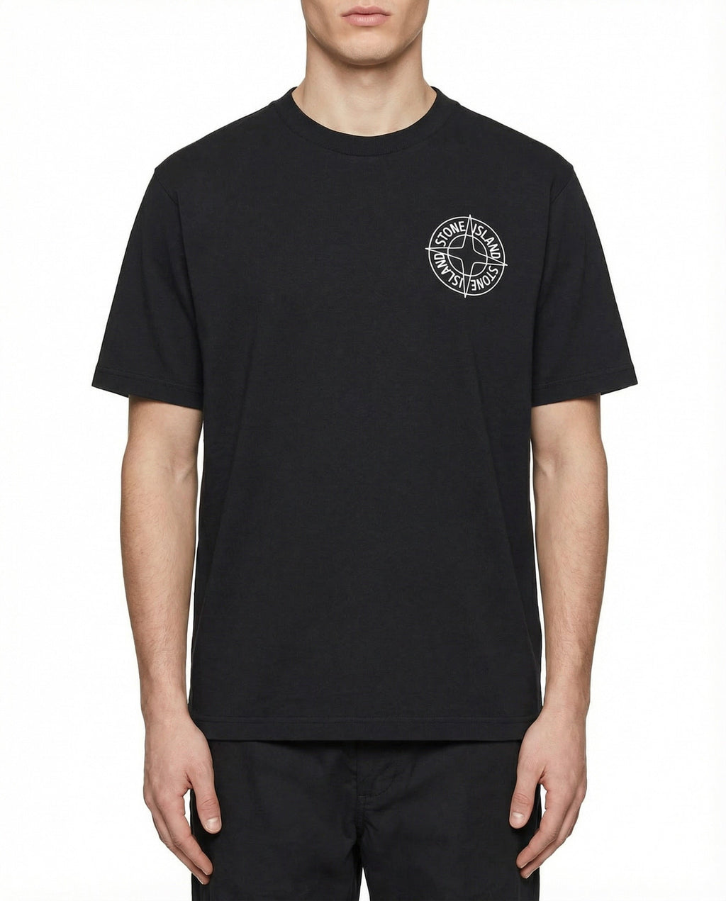 Regular Fit T Shirt With Outline Compass Print Stone island оригінал – Купити в Україні – вид ззаду
