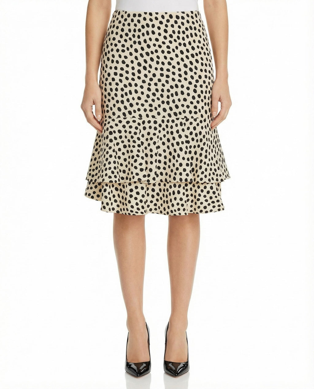 Polka Dot Ruffled Mini Skirt Chloe оригінал – Купити в Україні – вид ззаду