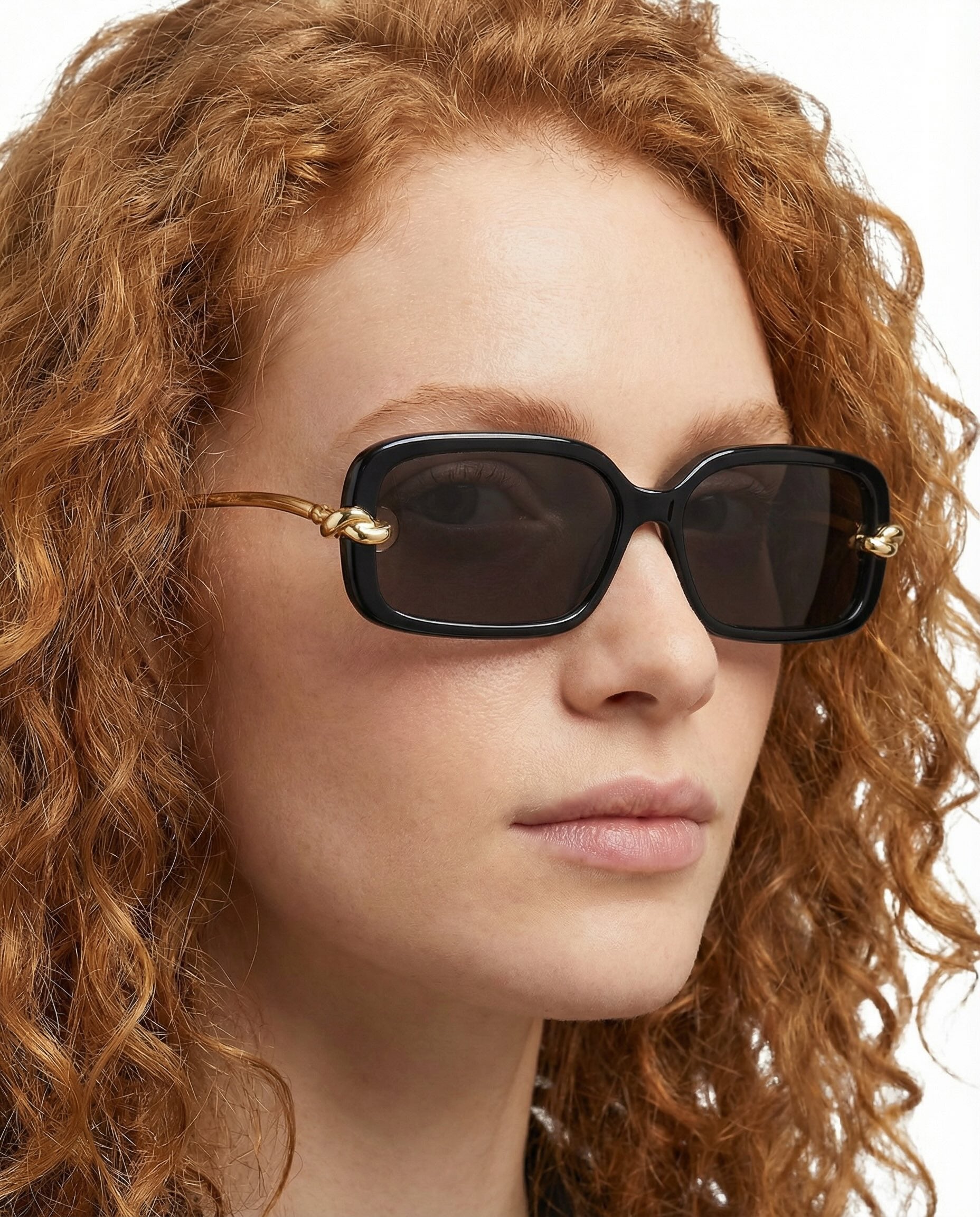 Оригінальна Knot Rectangular Sunglasses Bottega veneta – вид ззаду