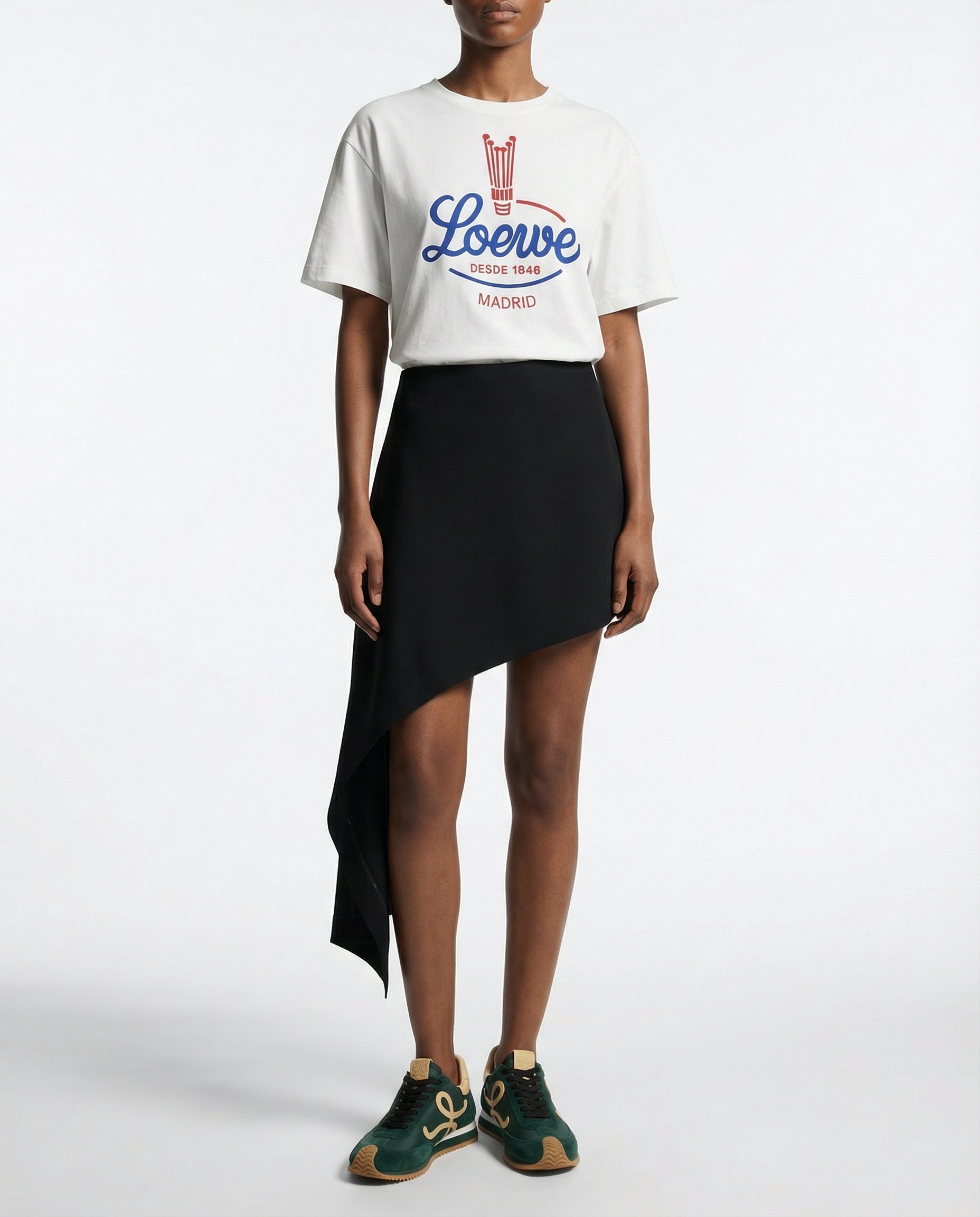Madrid Logo Cotton T Shirt Loewe оригінал – Купити в Україні – вид ззаду