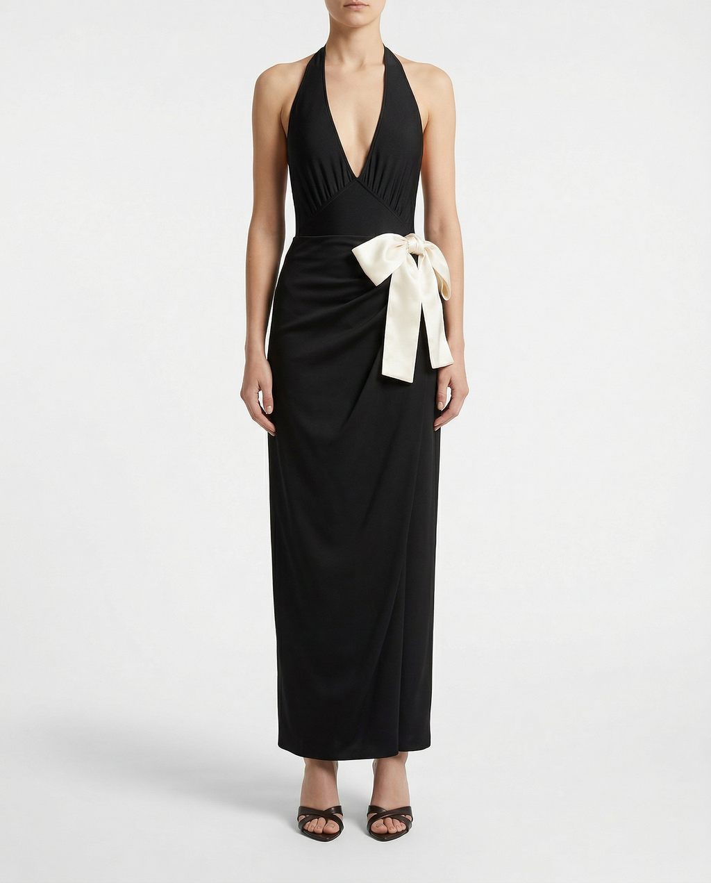 Tied Silk MIDI Skirt Saint laurent оригінал – Купити в Україні – вид ззаду