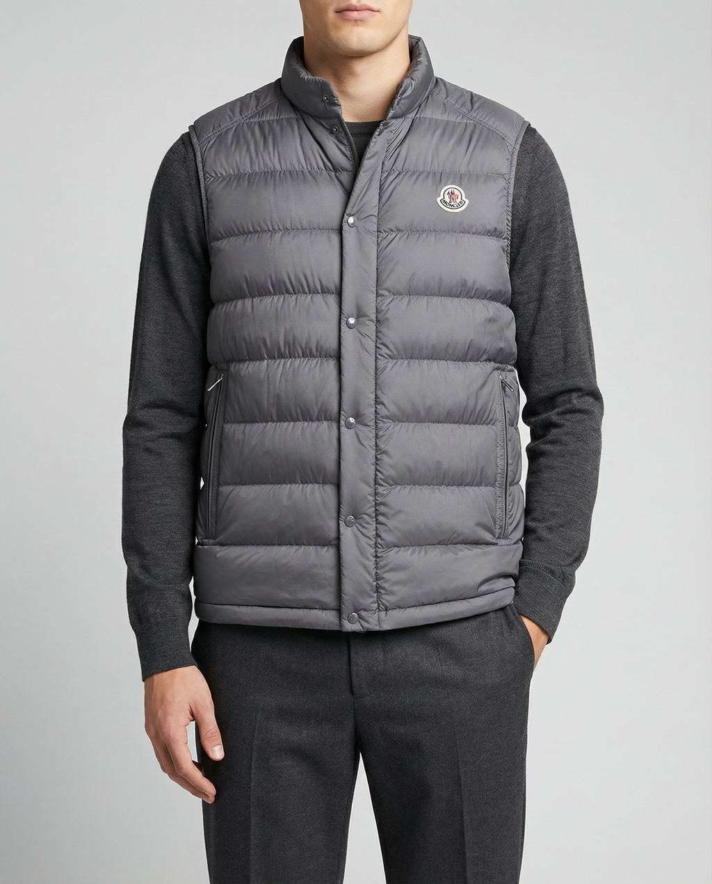 Barthe Down Gilet Moncler – Гарантія оригінальності – вид ззаду