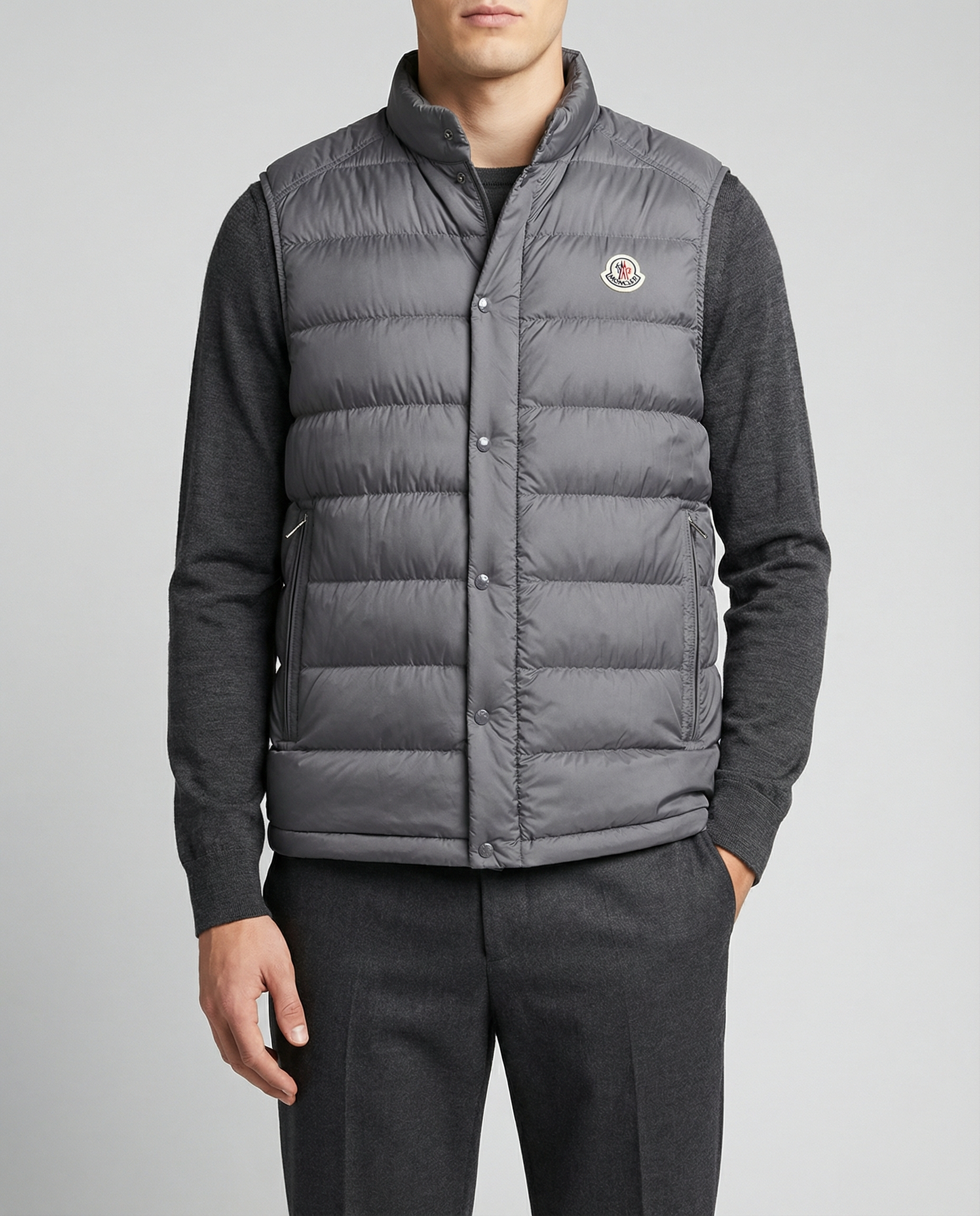 Barthe Down Gilet Moncler – Гарантія оригінальності – вид ззаду