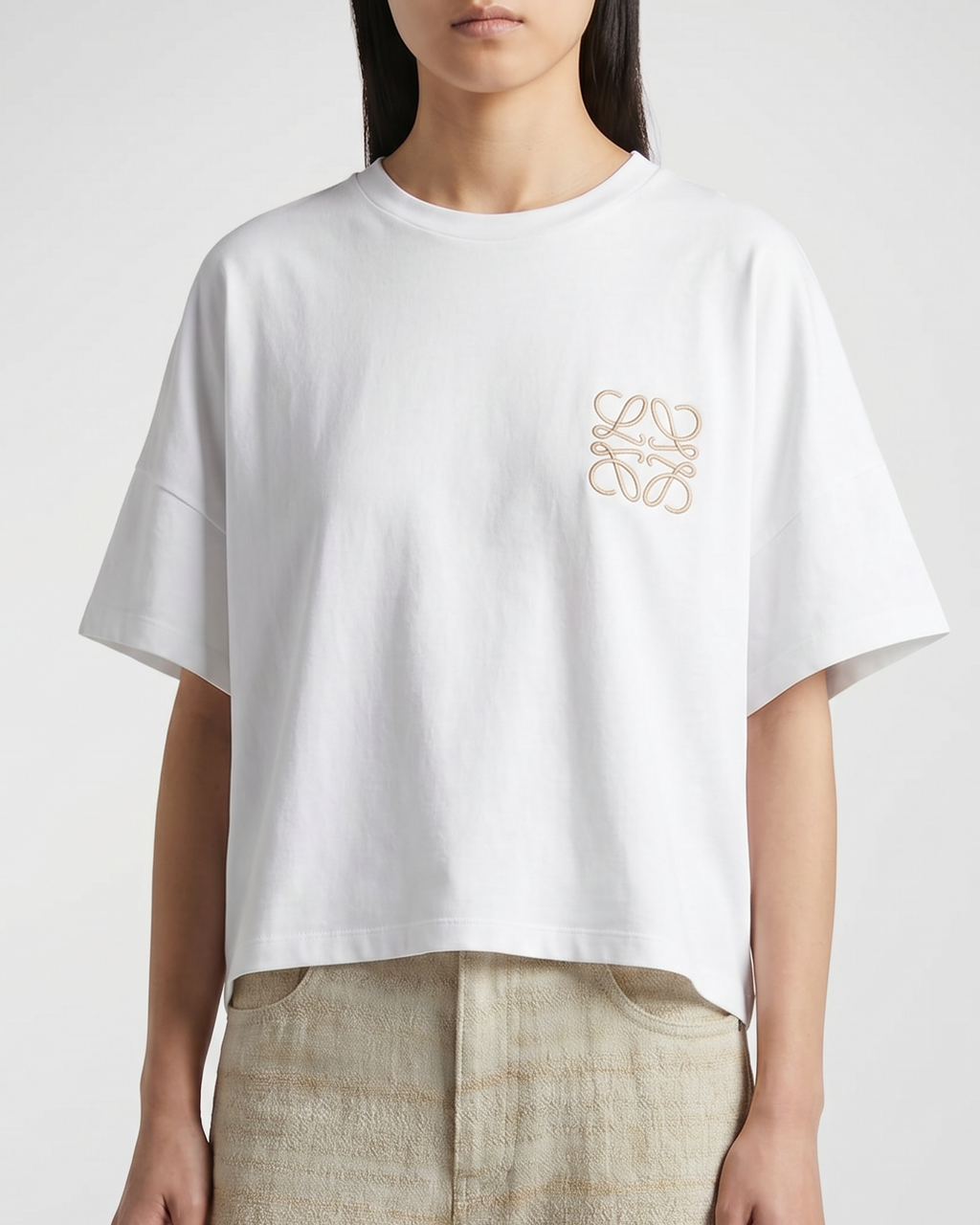 Boxy Fit Cotton T Shirt Loewe – Гарантія оригінальності – вид ззаду