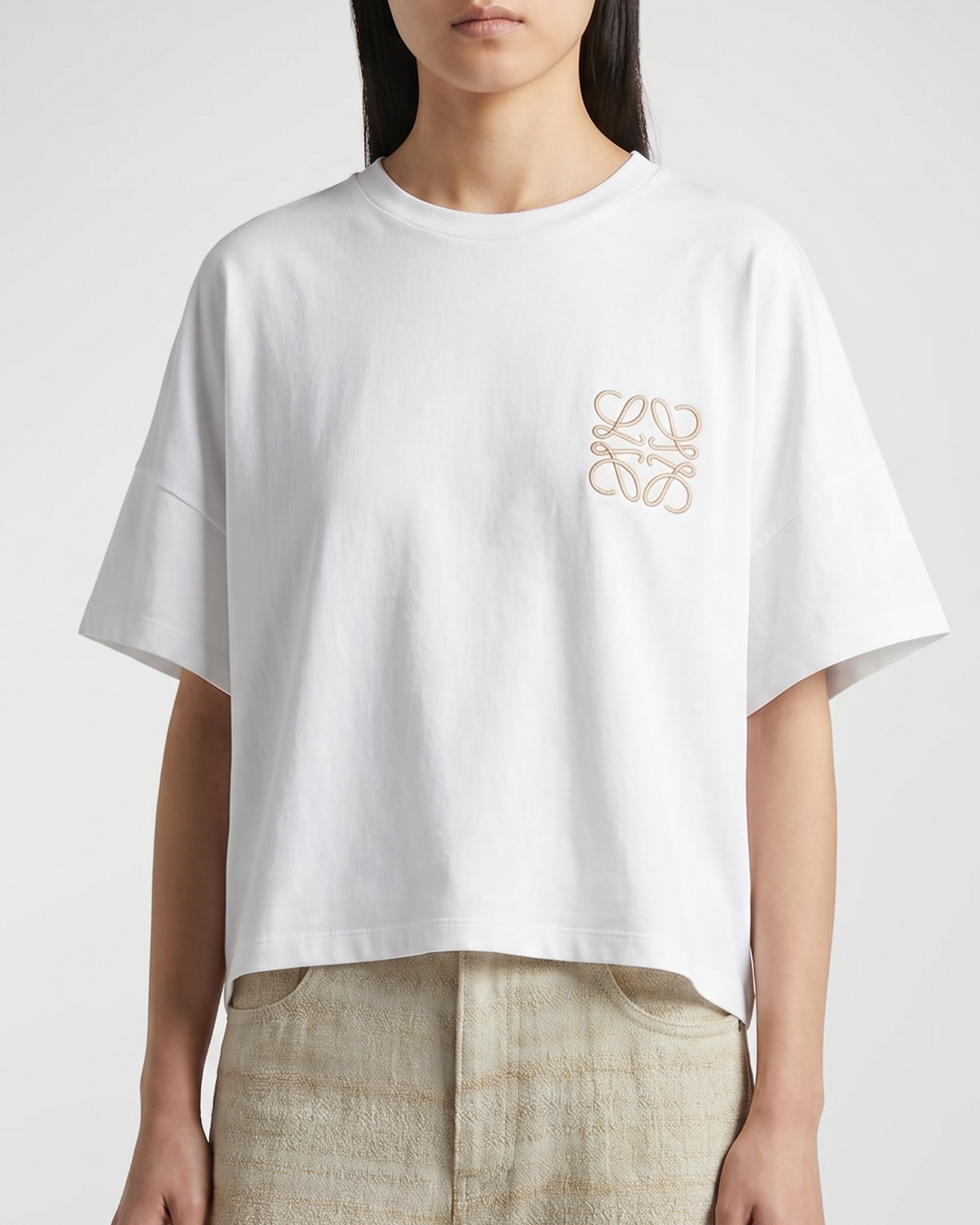 Boxy Fit Cotton T Shirt Loewe – Гарантія оригінальності – вид ззаду