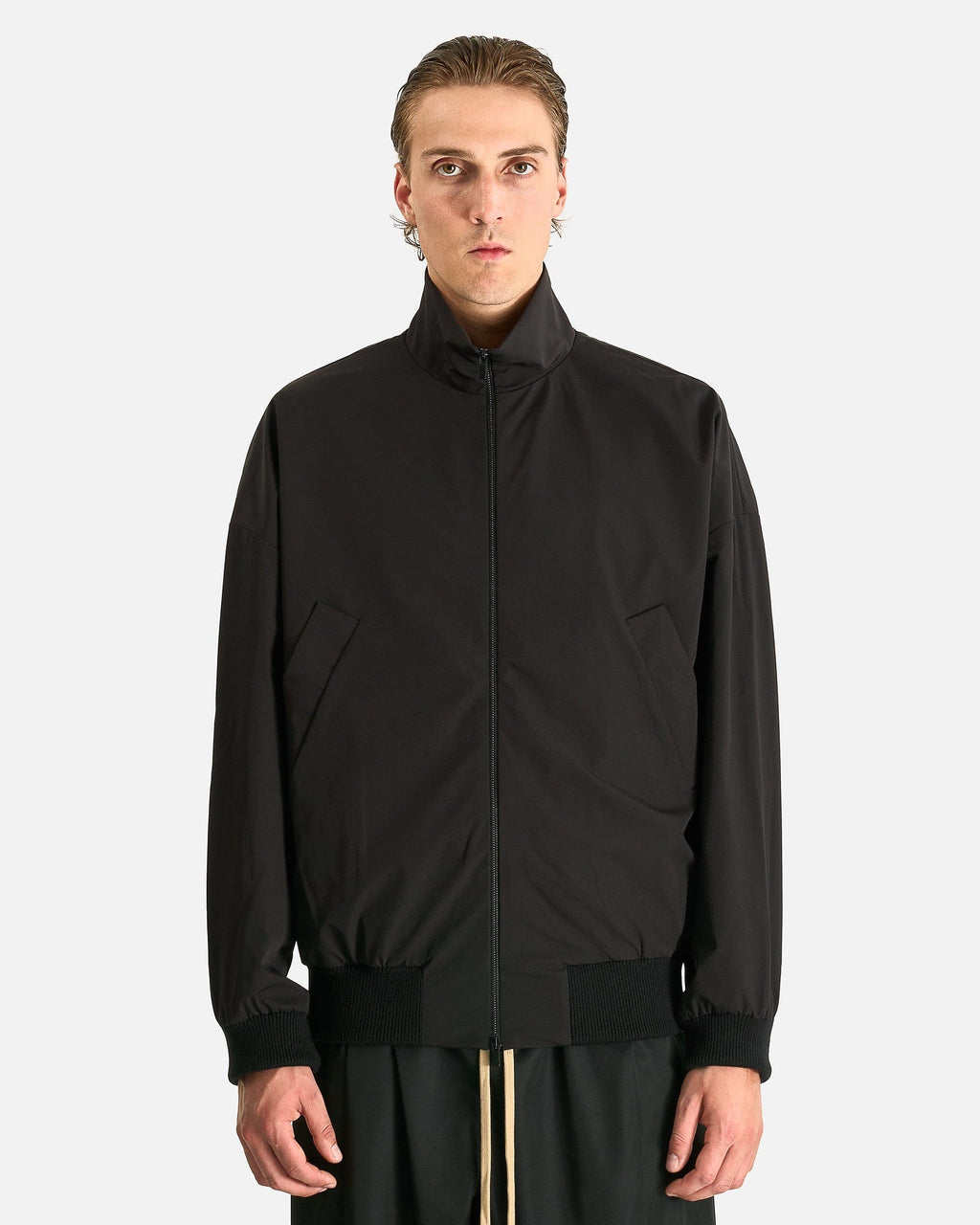 High Neck Track Jacket In Black Fear of god – Гарантія оригінальності – боковий вид