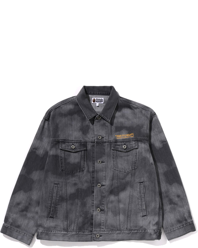 Оригінальна High Tone Bleach Denim Jacket Mens A bathing ape