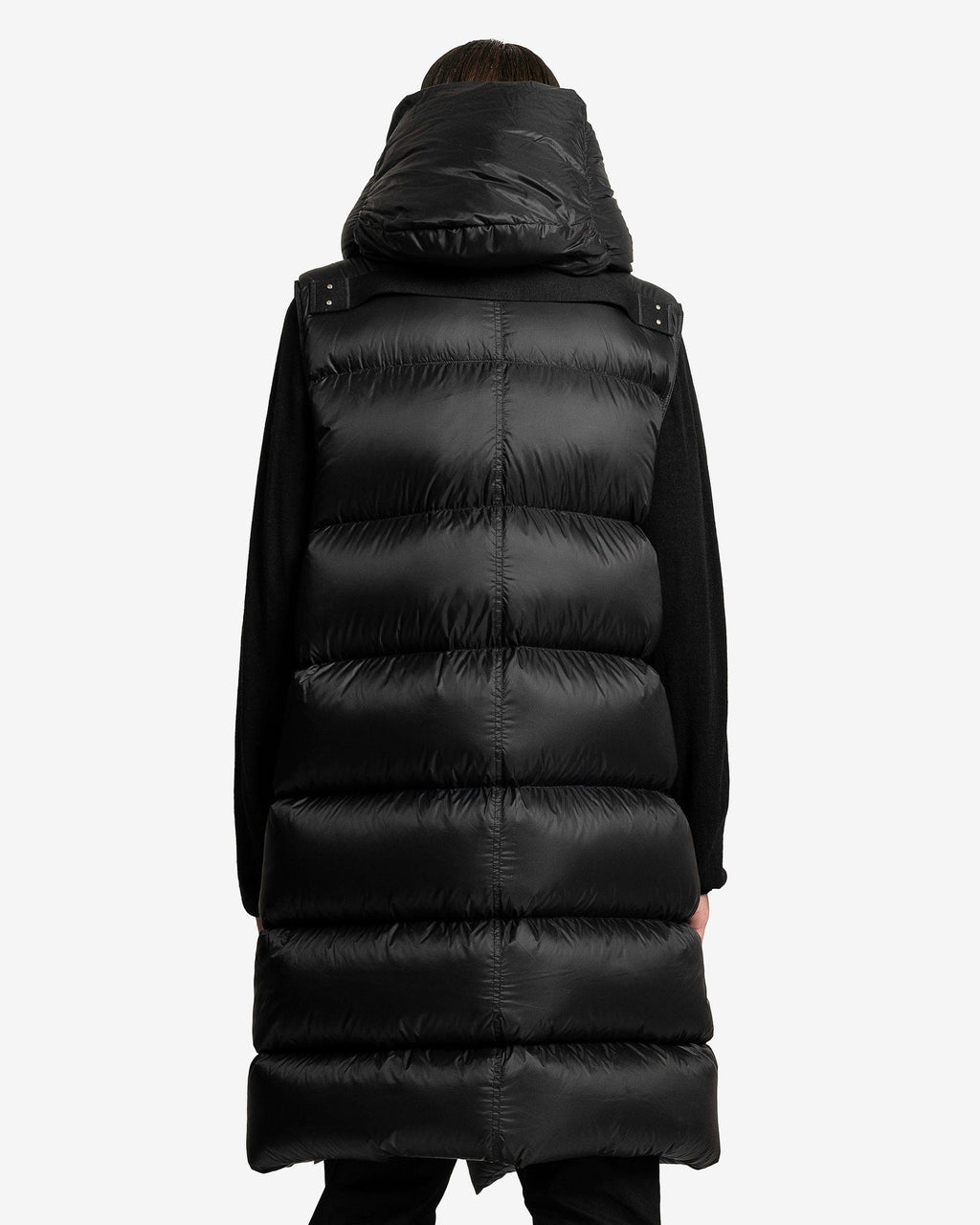Оригінальна Hooded Liner Jacket In Black Rick owens – детальний вид