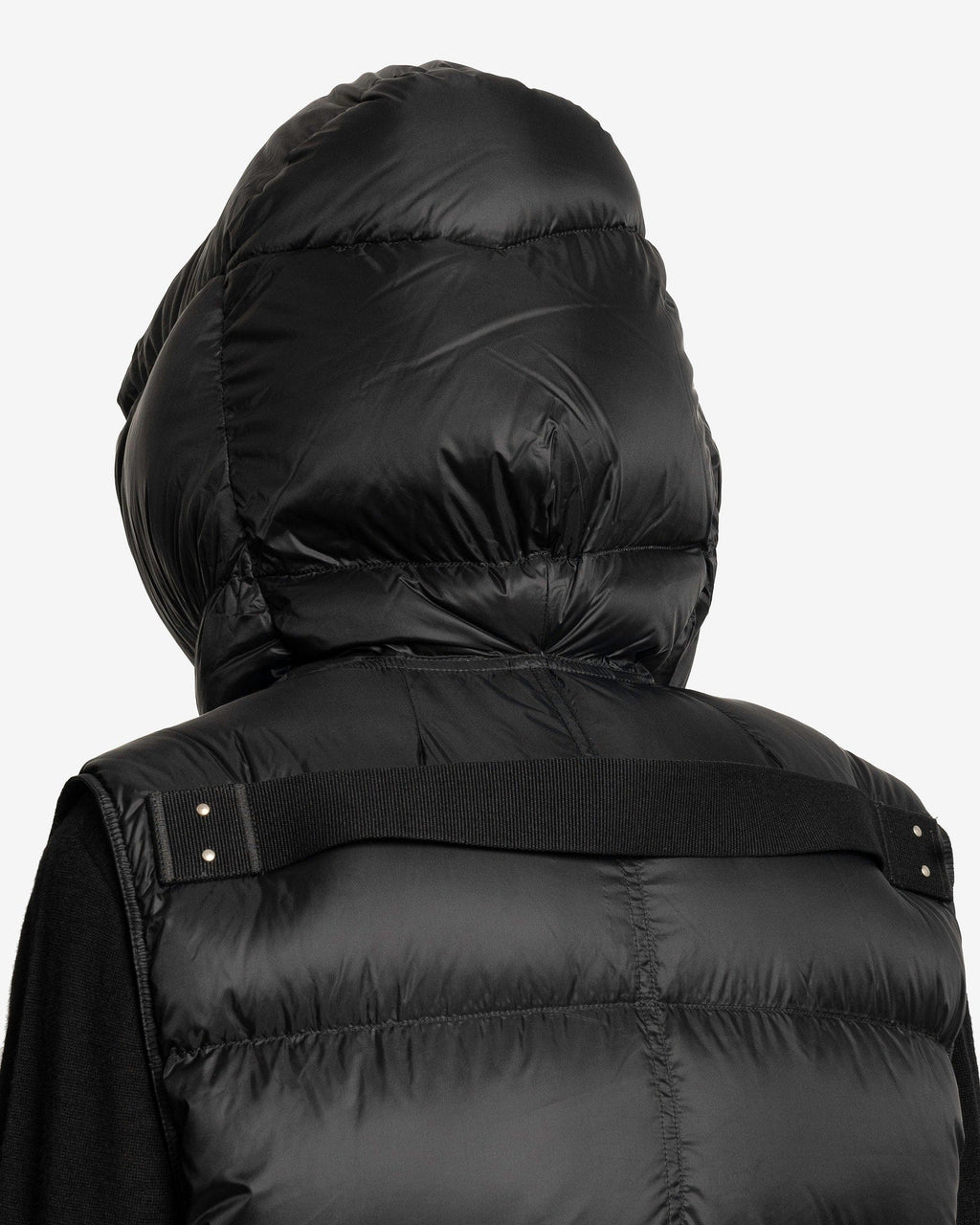 Оригінальна Hooded Liner Jacket In Black Rick owens – збільшений вид
