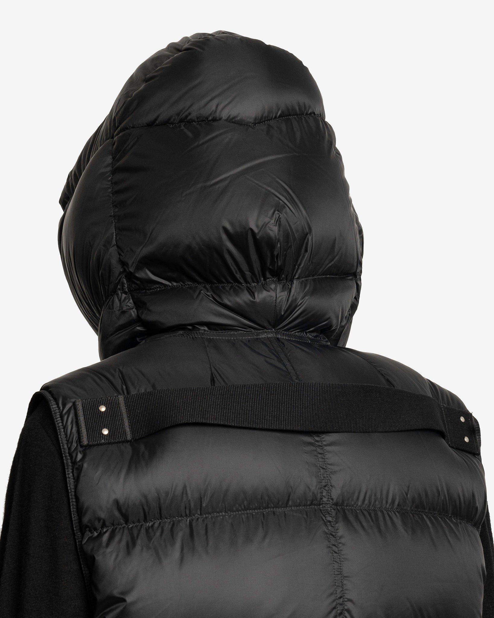 Оригінальна Hooded Liner Jacket In Black Rick owens – збільшений вид