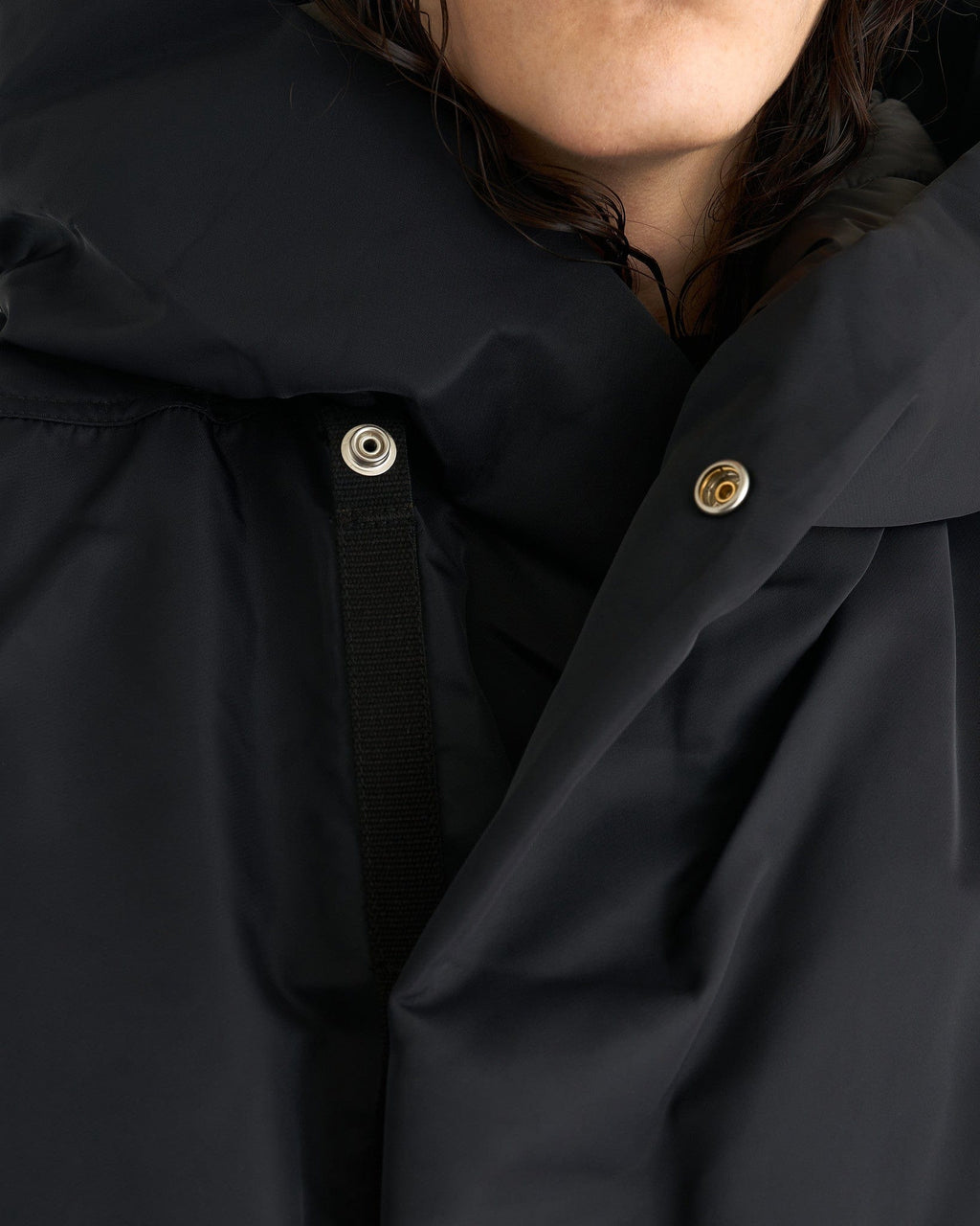 Оригінальна Hooded Liner Jacket In Black Rick owens – збільшений вид
