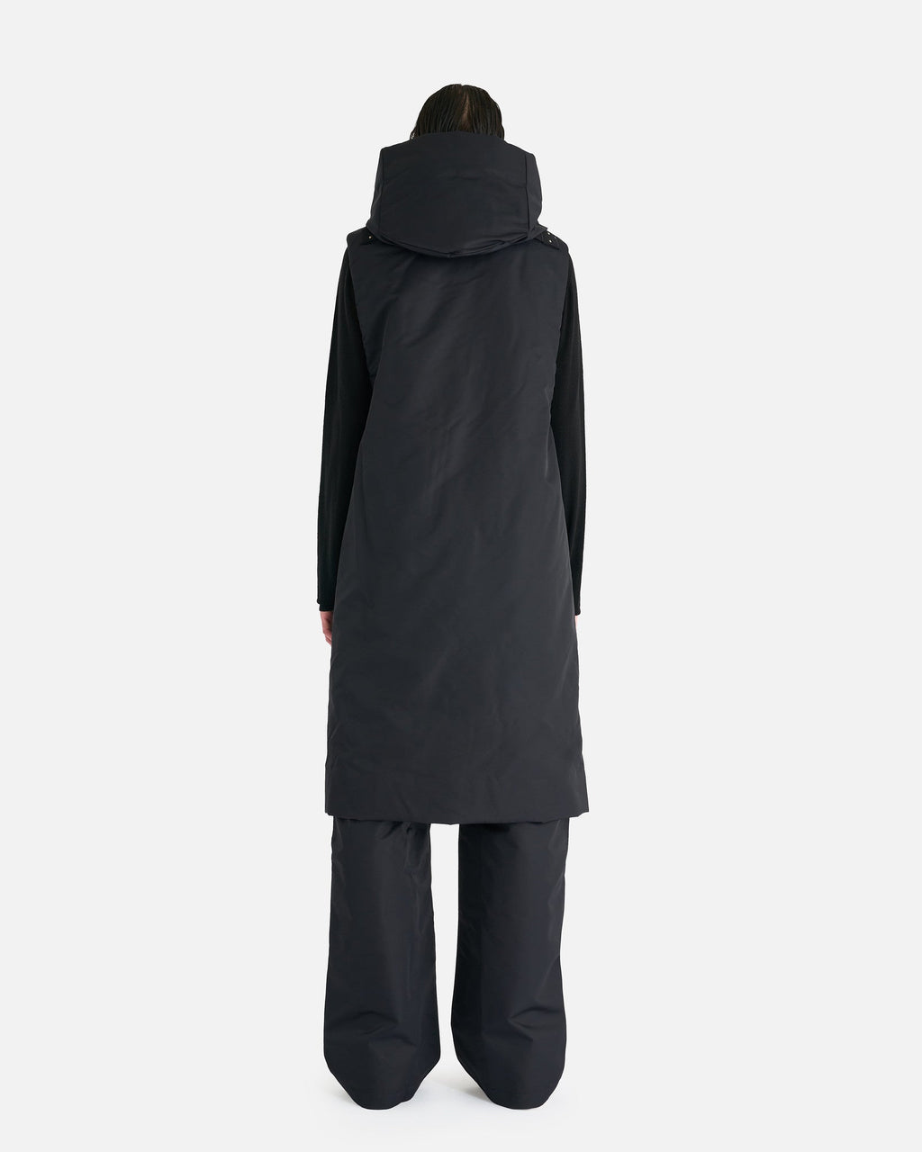 Оригінальна Hooded Liner Jacket In Black Rick owens – детальний вид