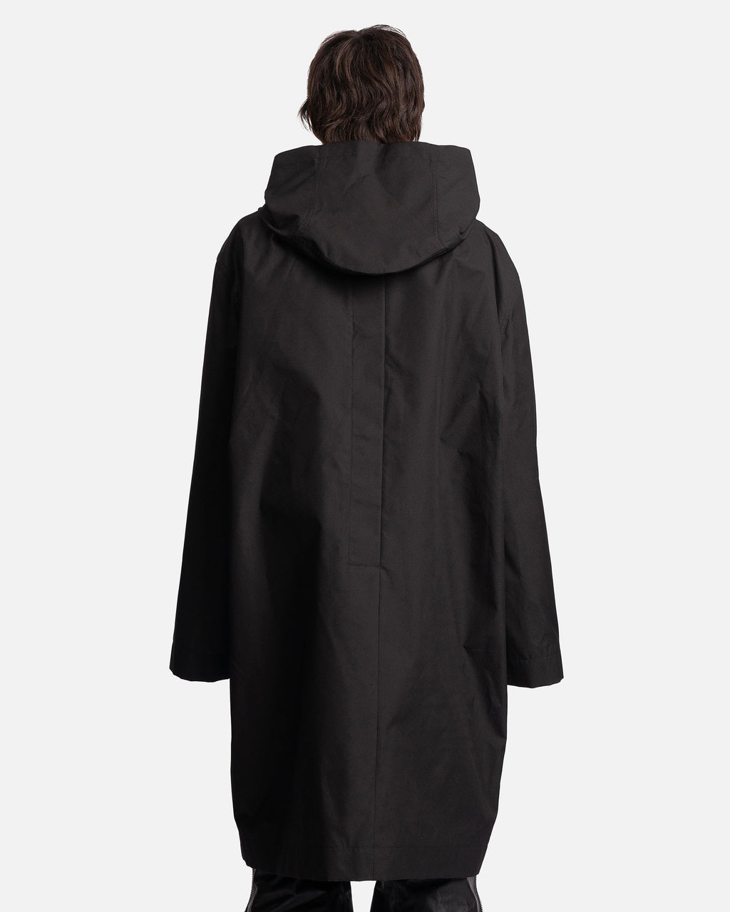 Hooded Raincoat In Black Rick owens – Гарантія оригінальності – детальний вид