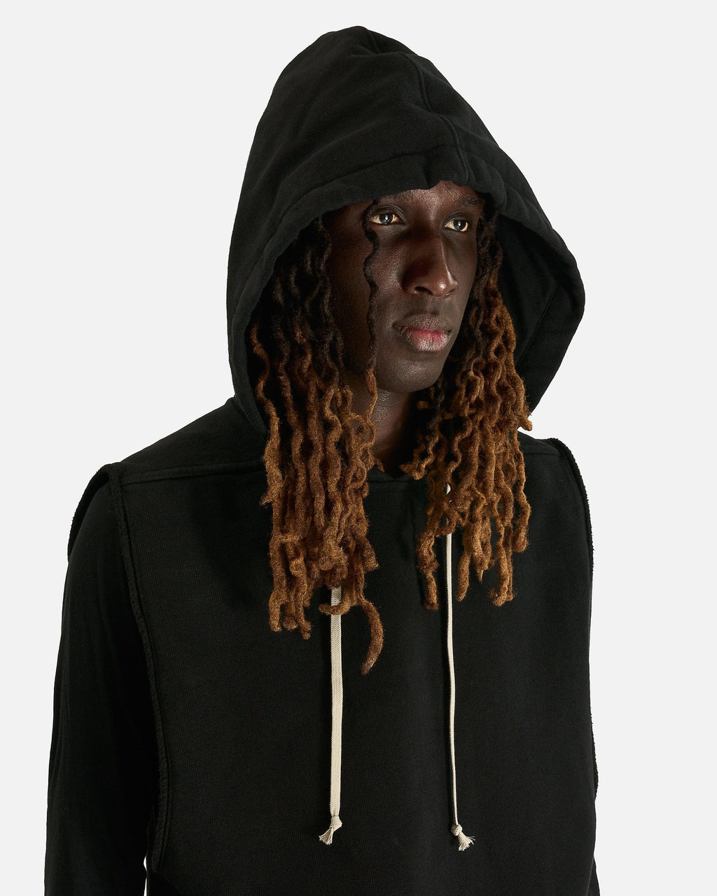 Hooded Tunic In Black Rick owens – Гарантія оригінальності – збільшений вид