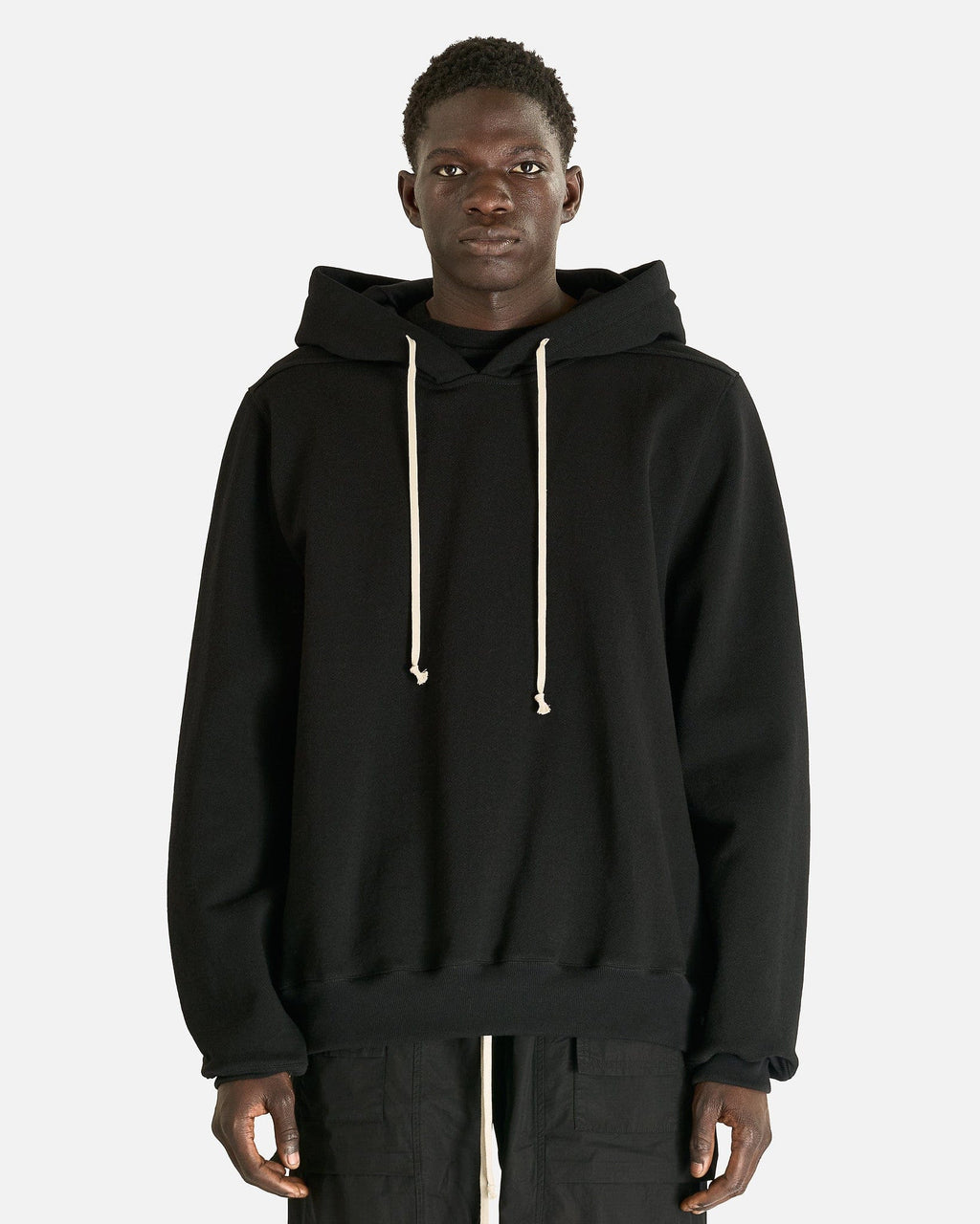 Hoodie In Black Rick owens оригінал – Купити в Україні – боковий вид