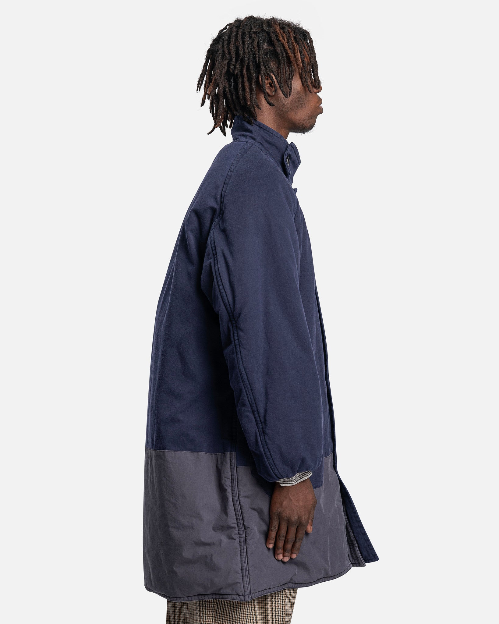 Hybrid Padded Coat In Navy Maison margiela – Гарантія оригінальності – вид ззаду