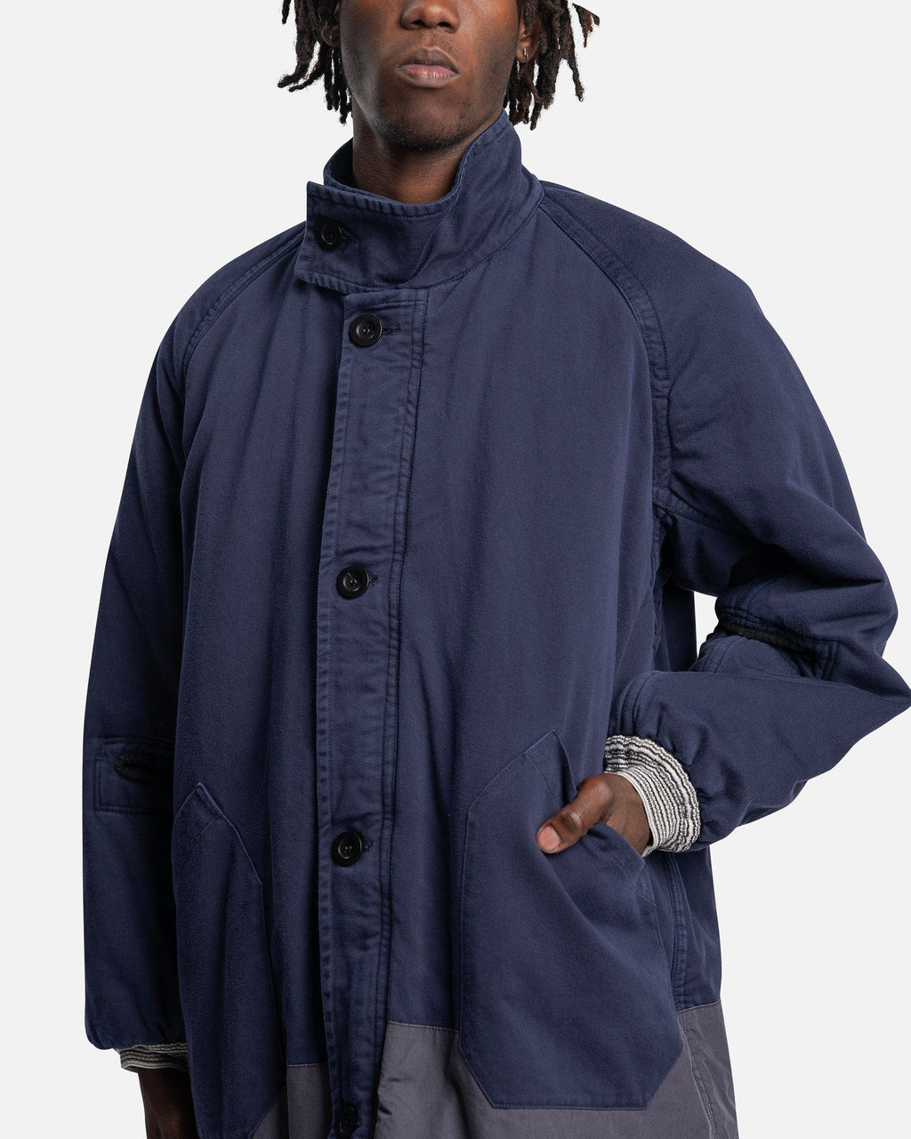 Hybrid Padded Coat In Navy Maison margiela – Гарантія оригінальності – збільшений вид