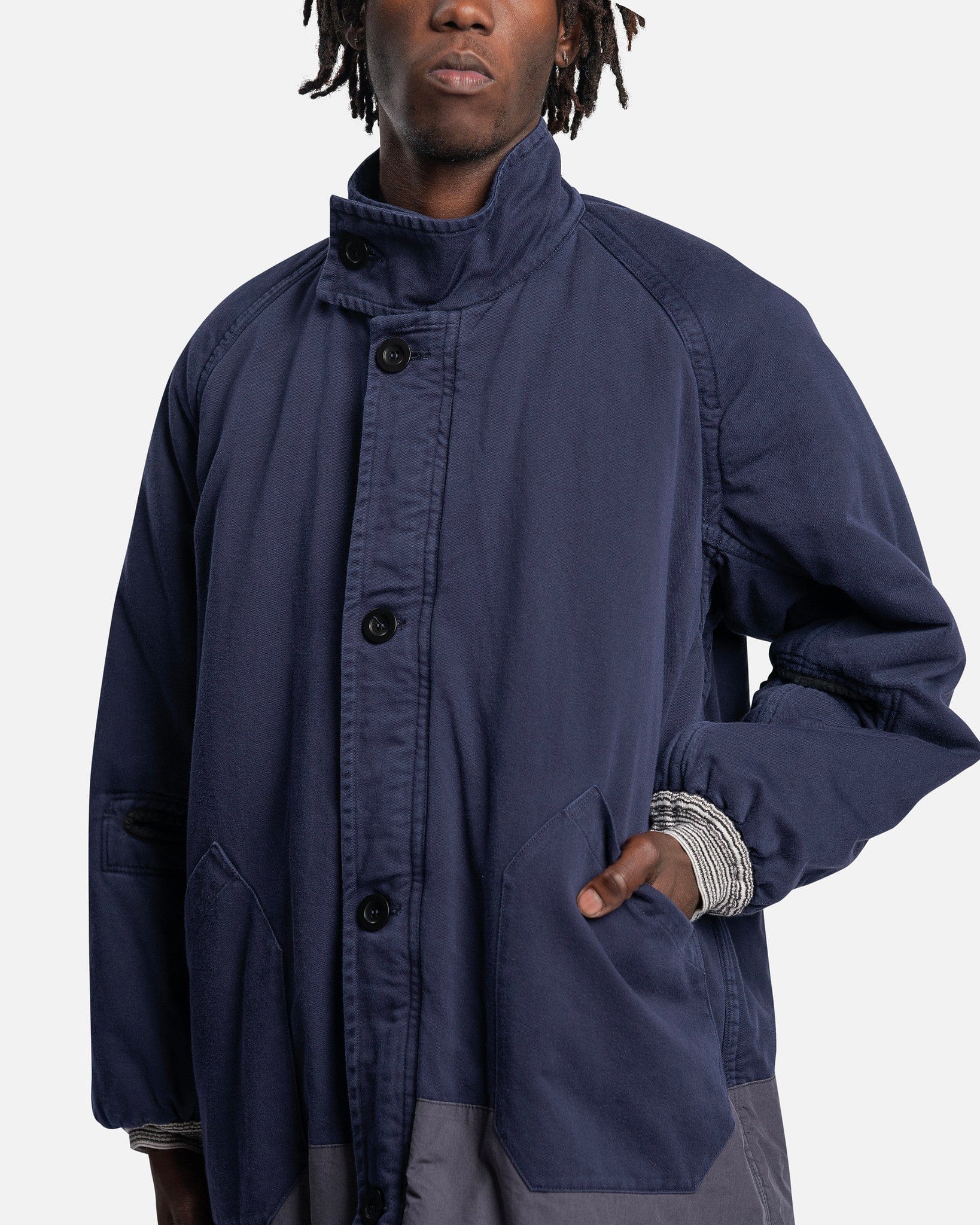 Hybrid Padded Coat In Navy Maison margiela – Гарантія оригінальності – збільшений вид